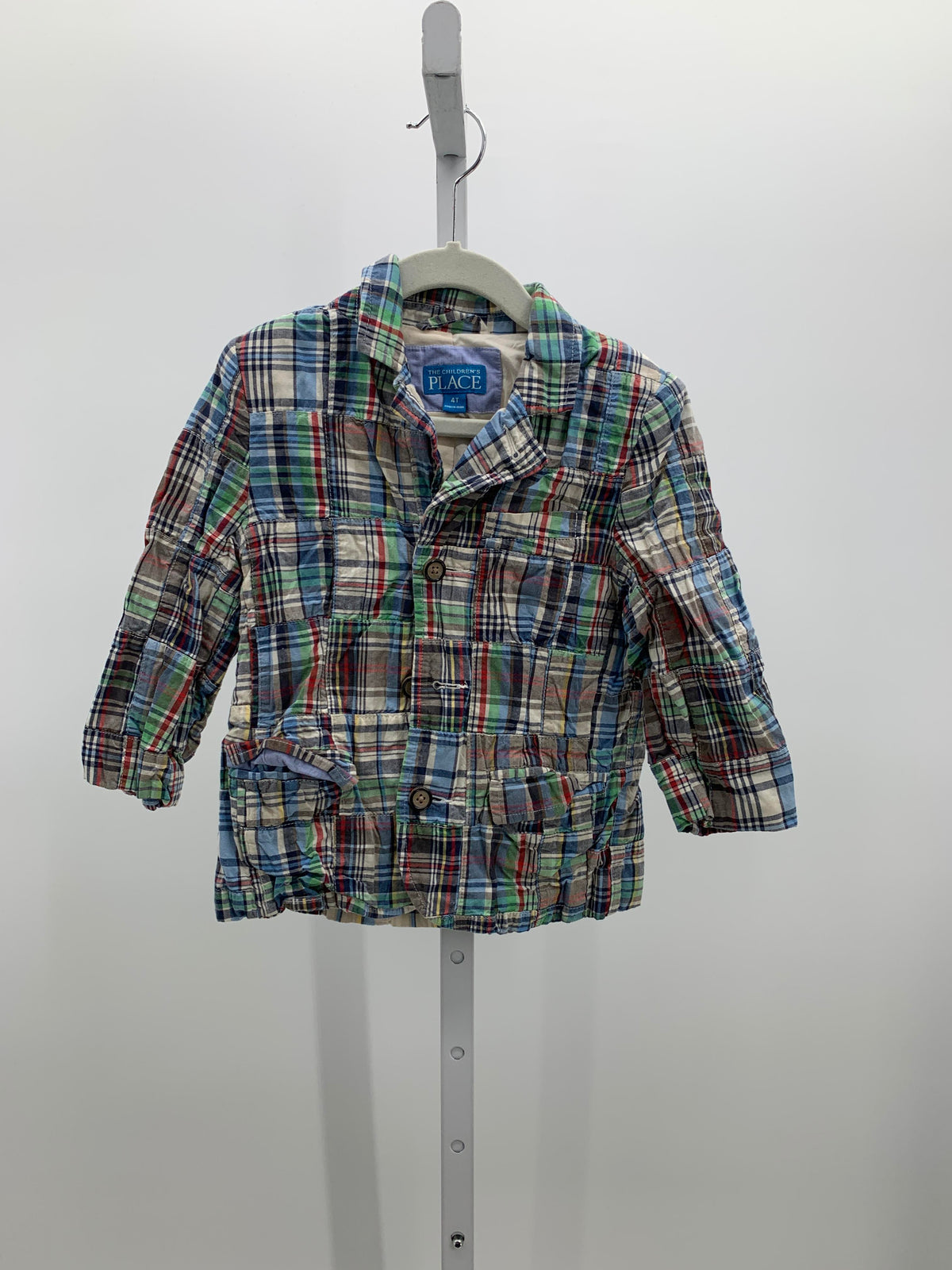 PLAID BTN DOWN