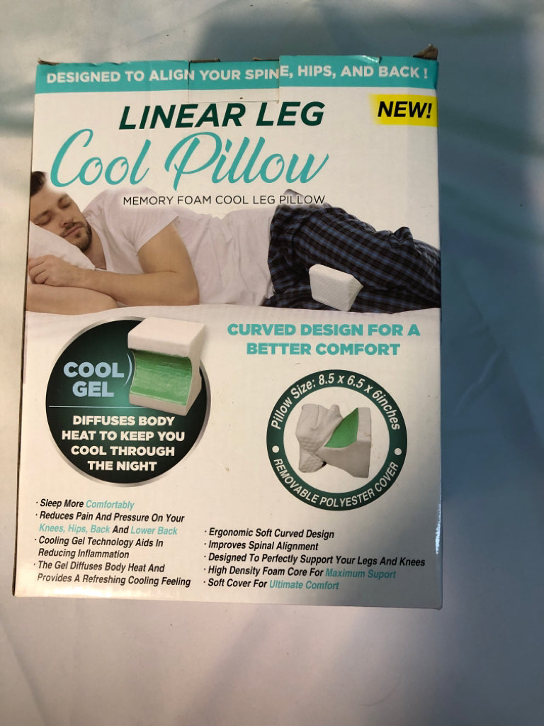 NIB LINEAR LEG COOL PILLOW