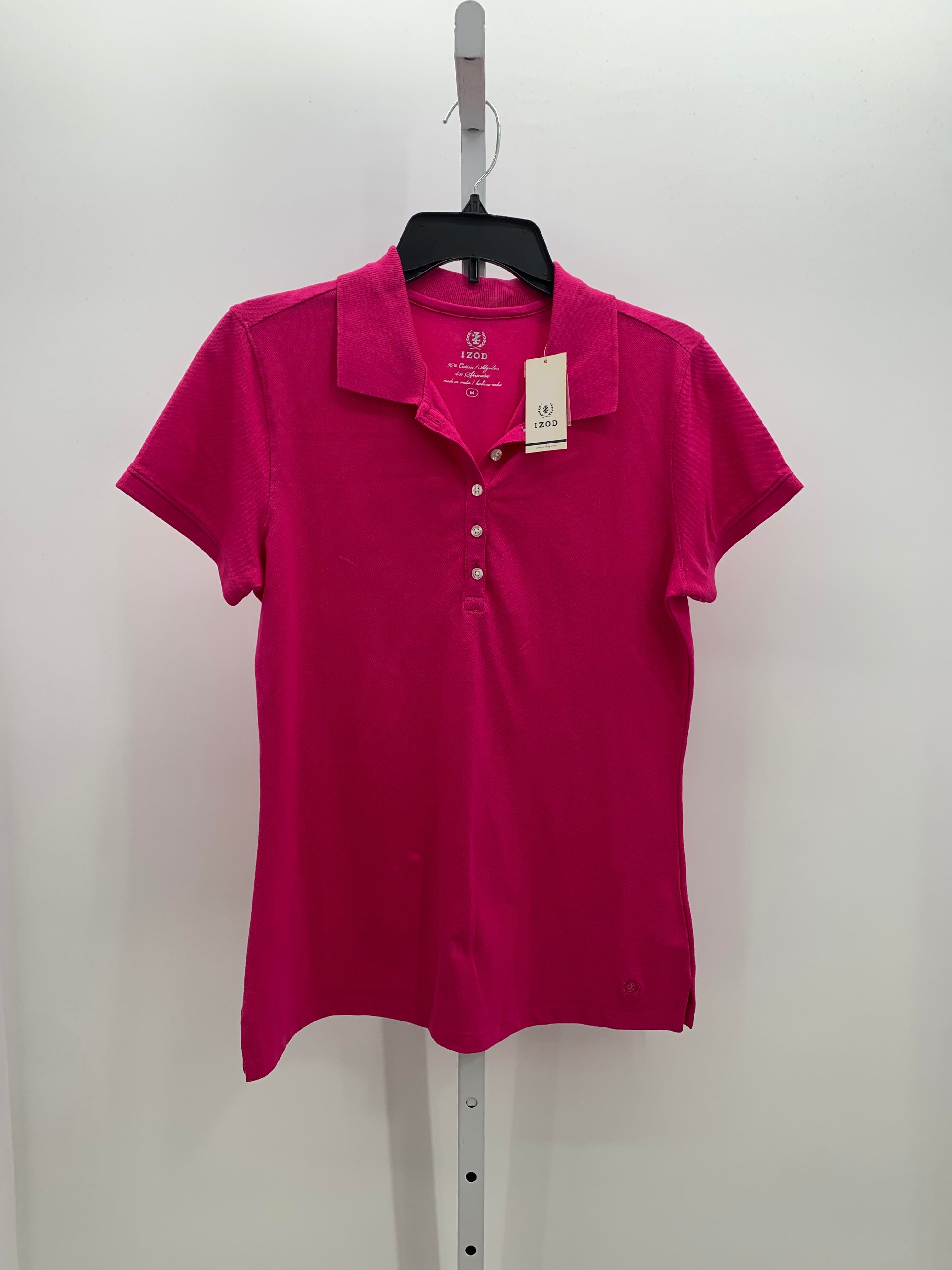 Izod Size Medium Misses Short Sleeve Shirt