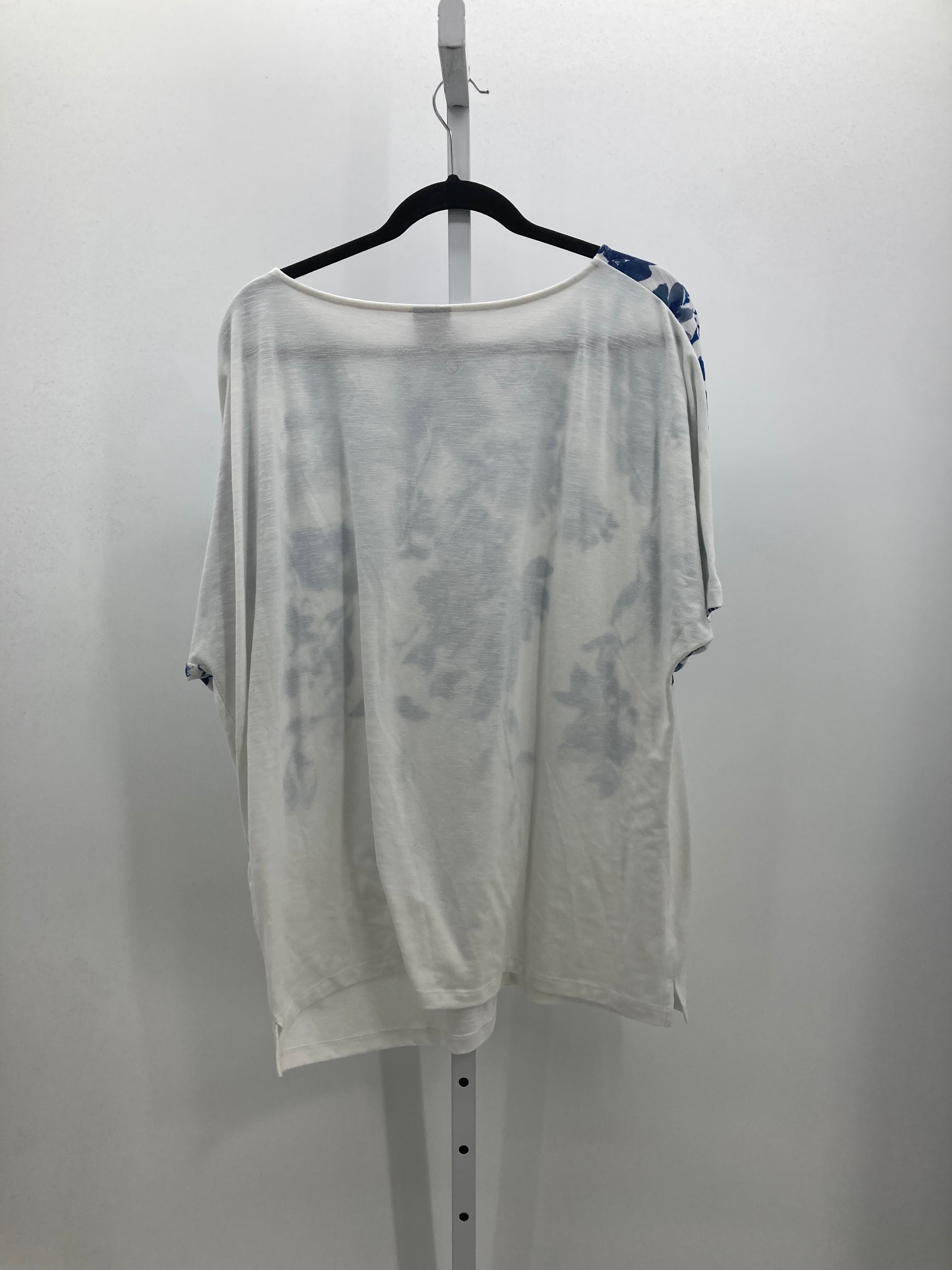 Chico's Size Extra Large Misses Short Sleeve Shirt