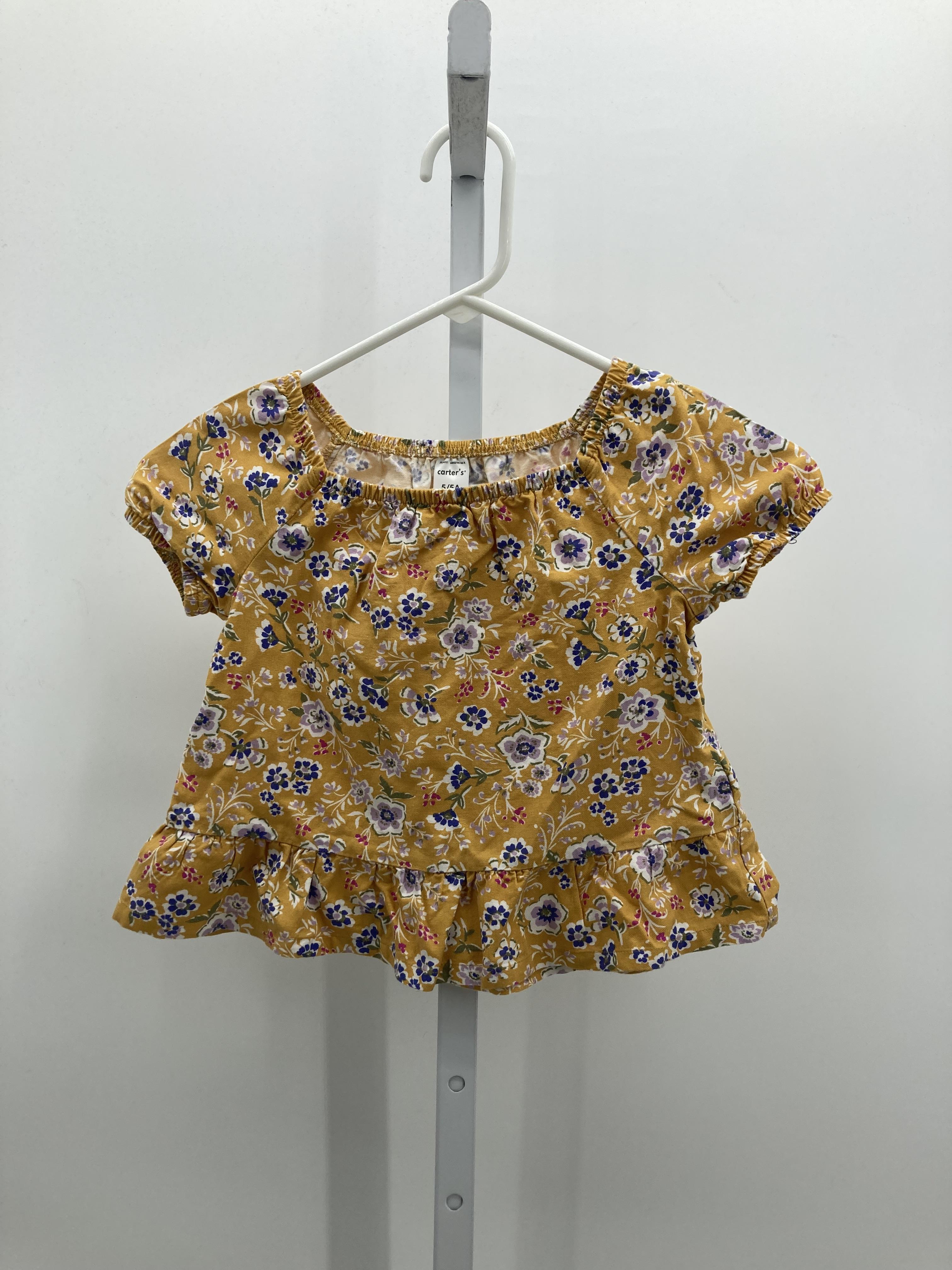 Carters Size 5 Girls Short Sleeve Shirt