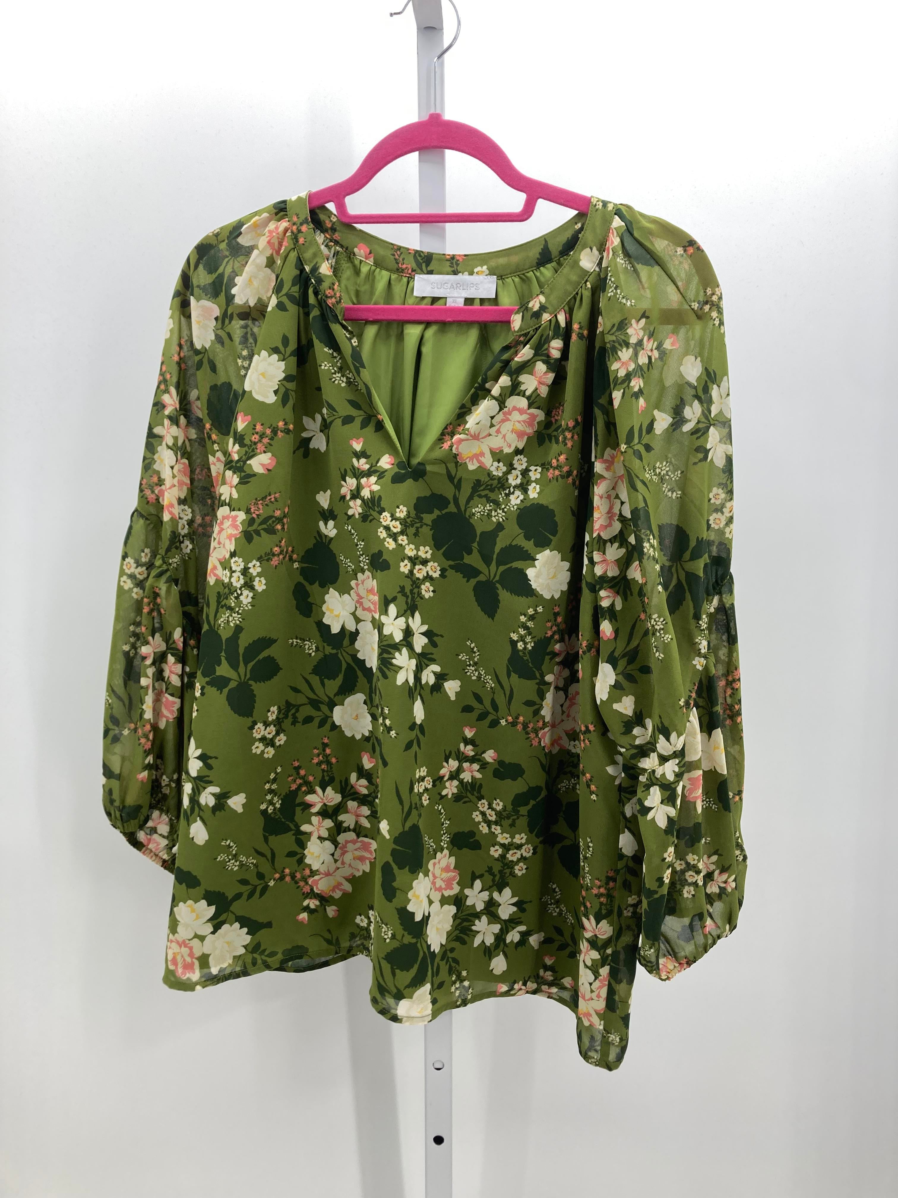 Size Extra Large Misses Long Sleeve Shirt