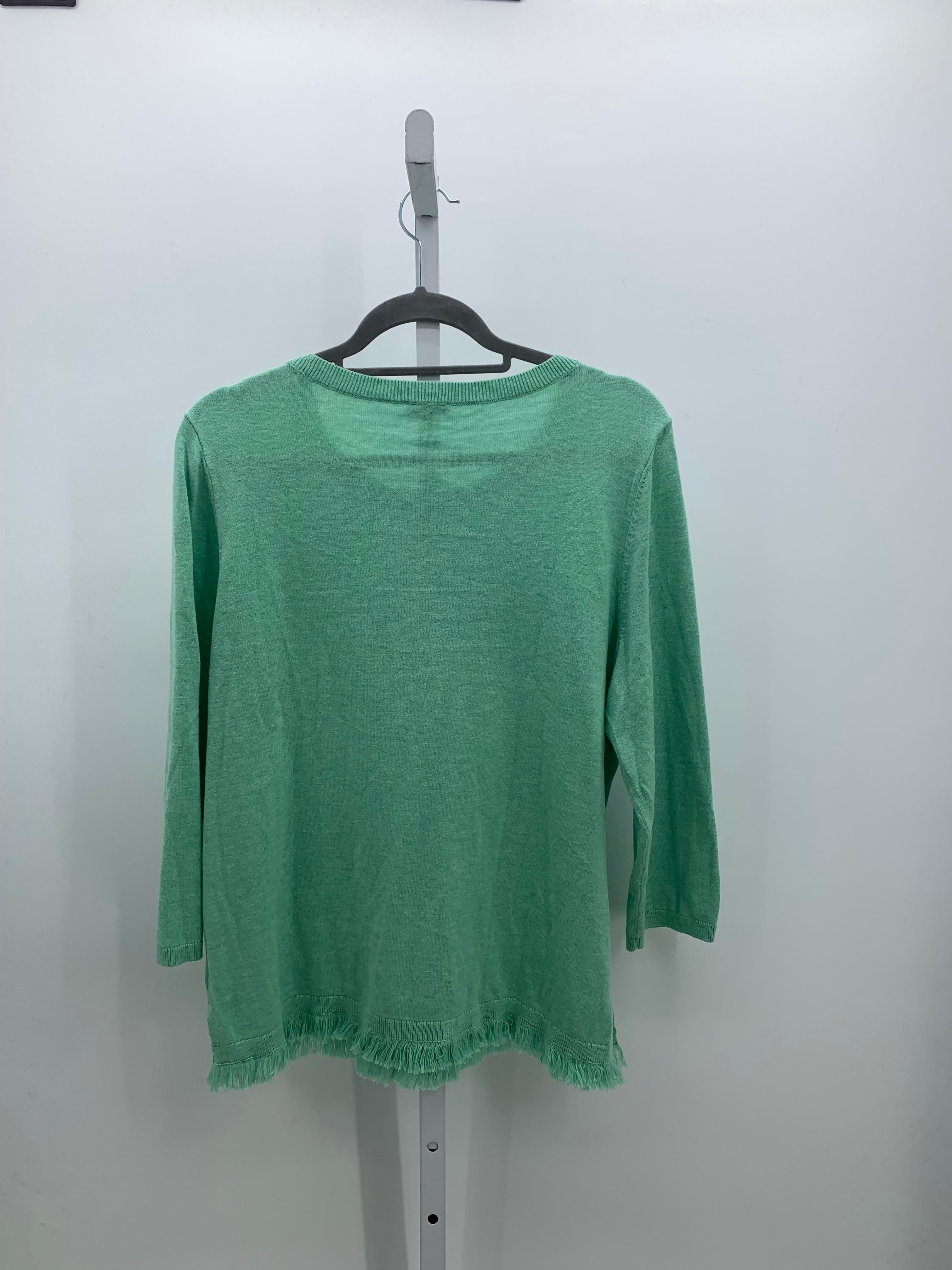Talbots Size Large Misses 3/4 Sleeve Sweater