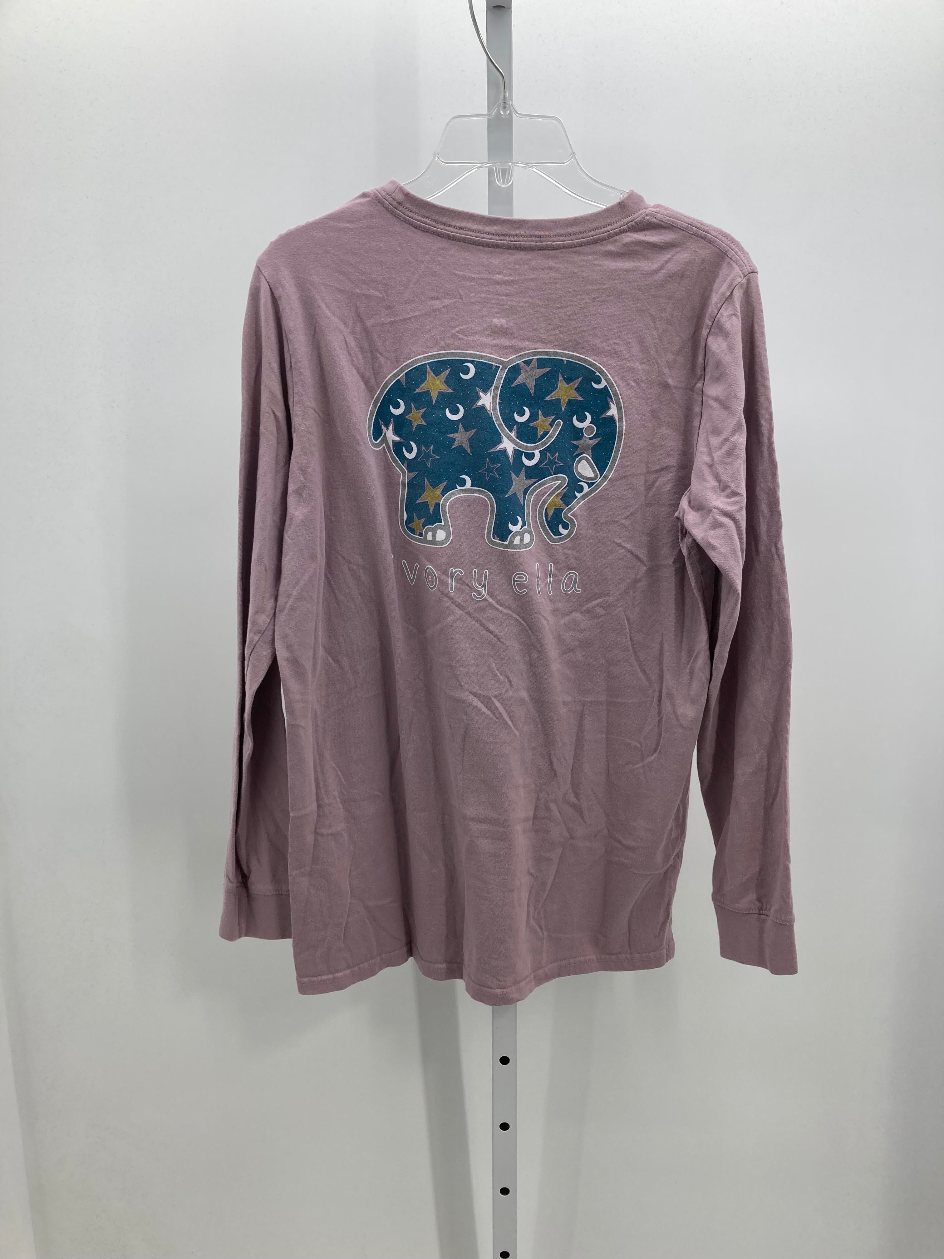 Ivory Ella Size Medium Juniors Long Sleeve Shirt