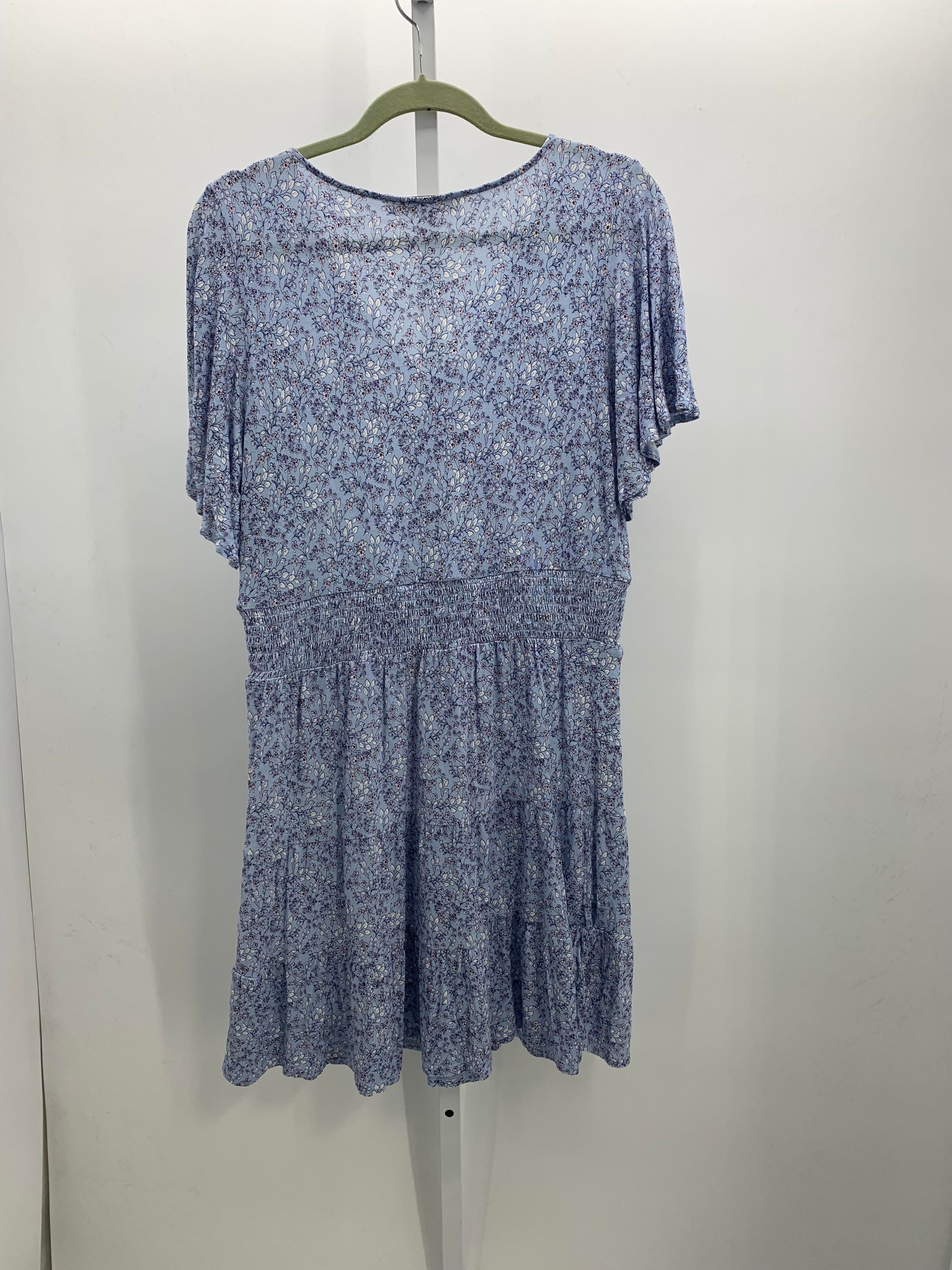 Loft Size Large Misses Short Sleeve Dress