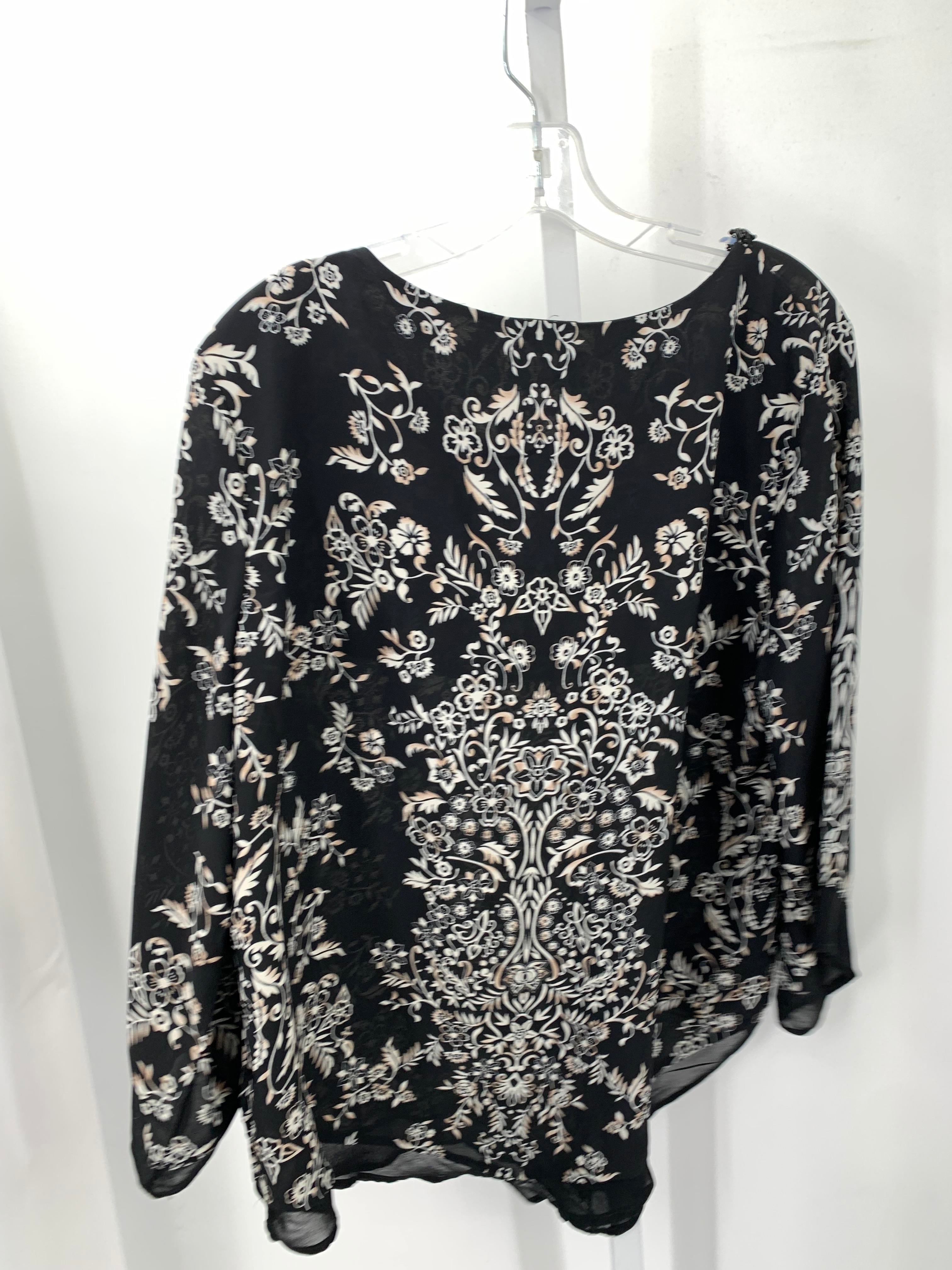 Roz & Ali Size Extra Large Misses 3/4 Sleeve Shirt