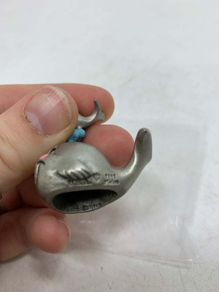 MINI WHALE FIGURINE.