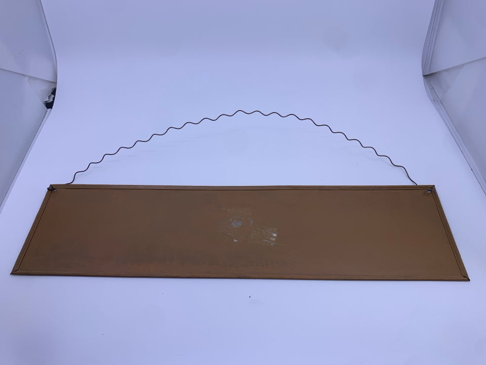 ROUTE 134 METAL WALL HANGING.