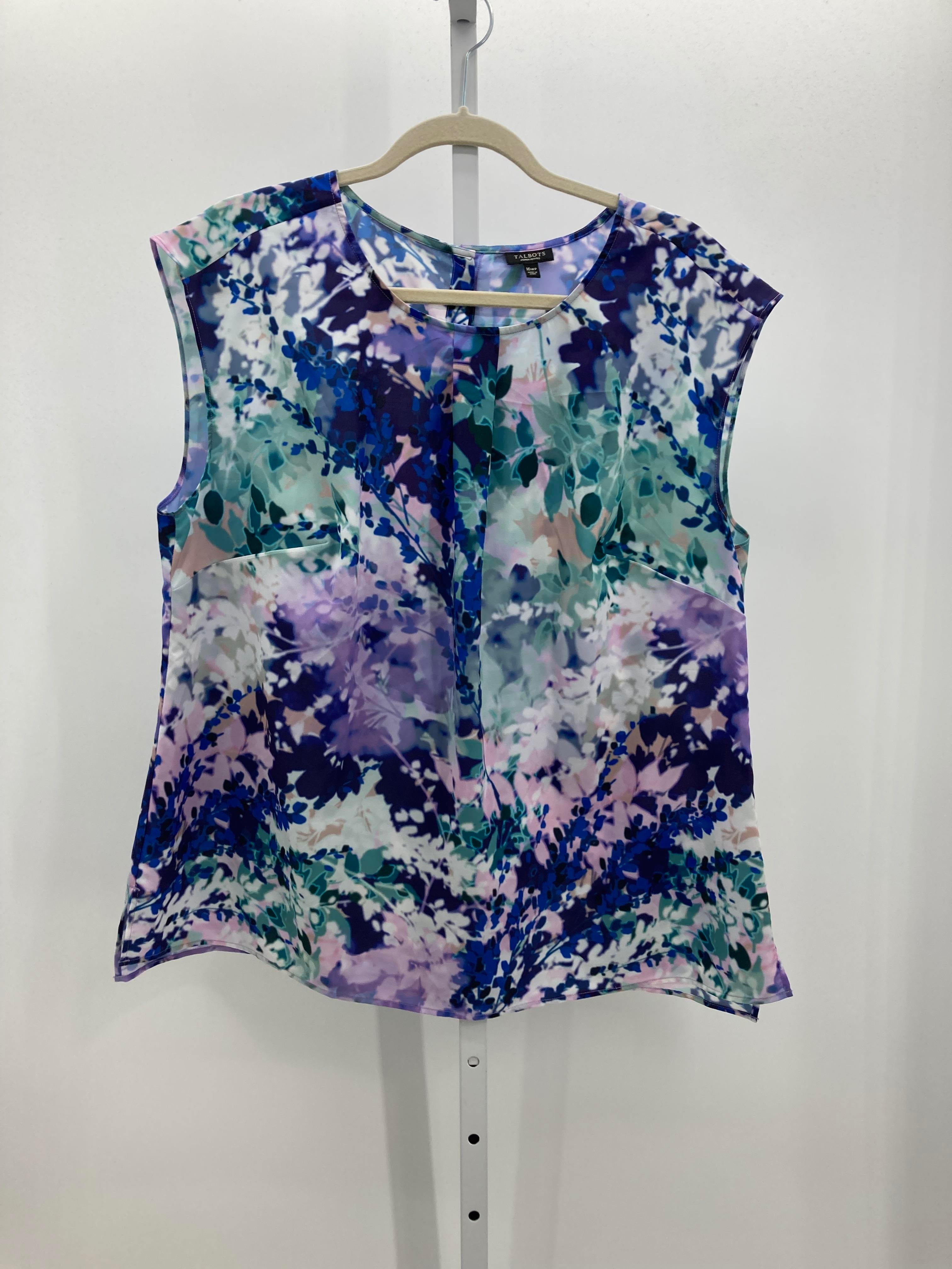Talbots Size 16WP Womens Sleeveless Shirt