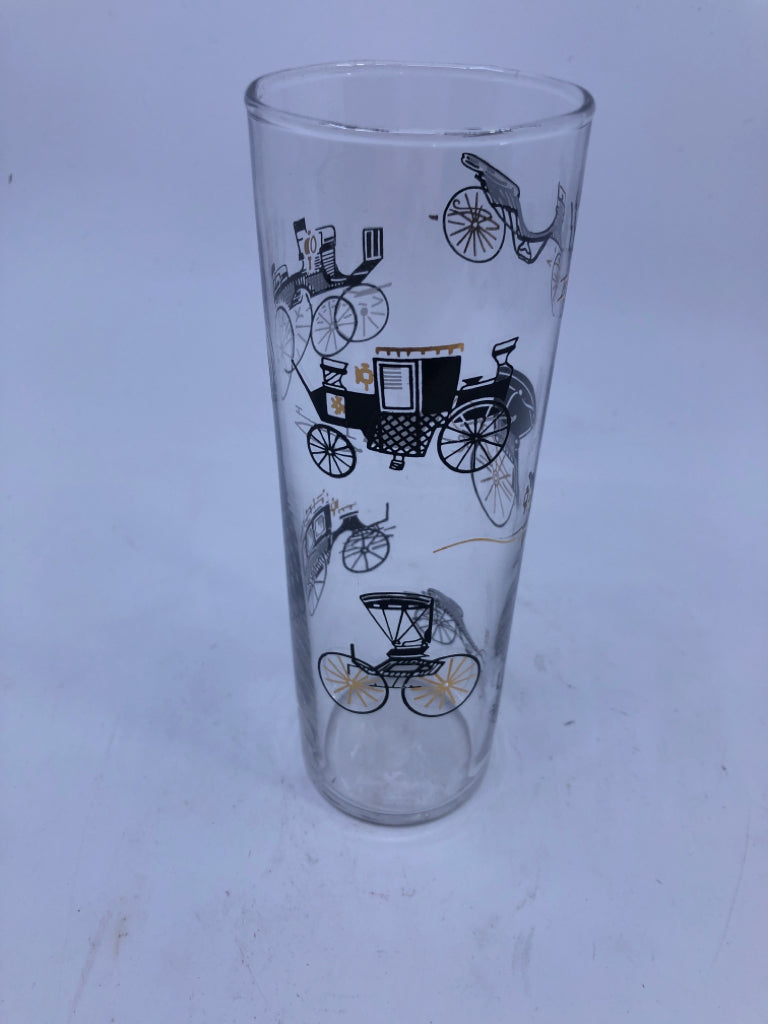 4 VTG ANTIQUE CAR GLASSES.