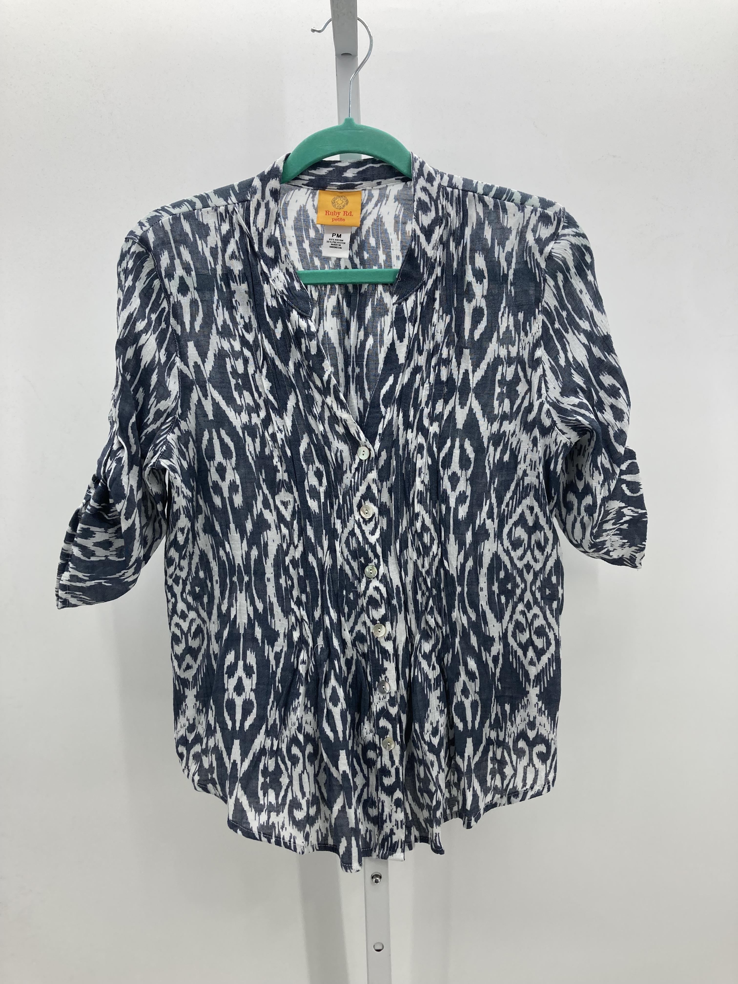 Ruby Rd. Size Medium Petite Petite Short Sleeve Shirt