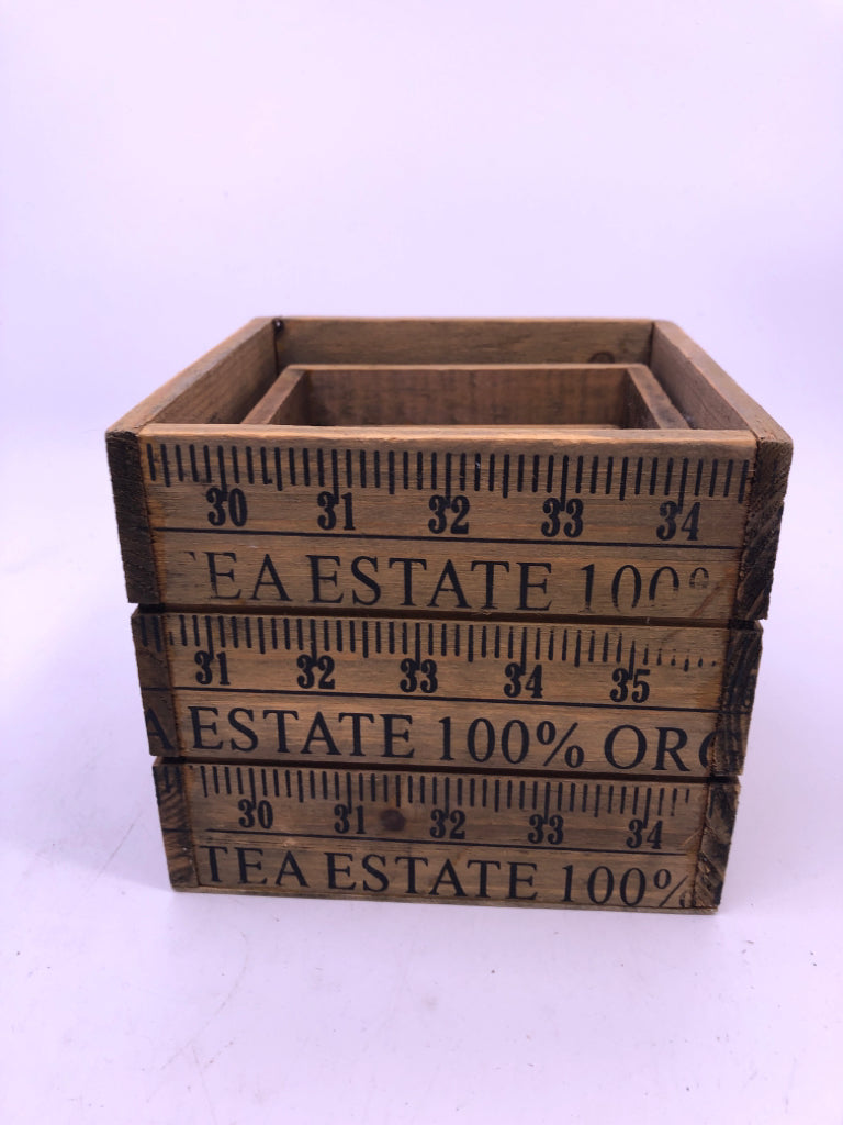 3 SQUARE WOOD NESTING BOXES RULER DETAIL.