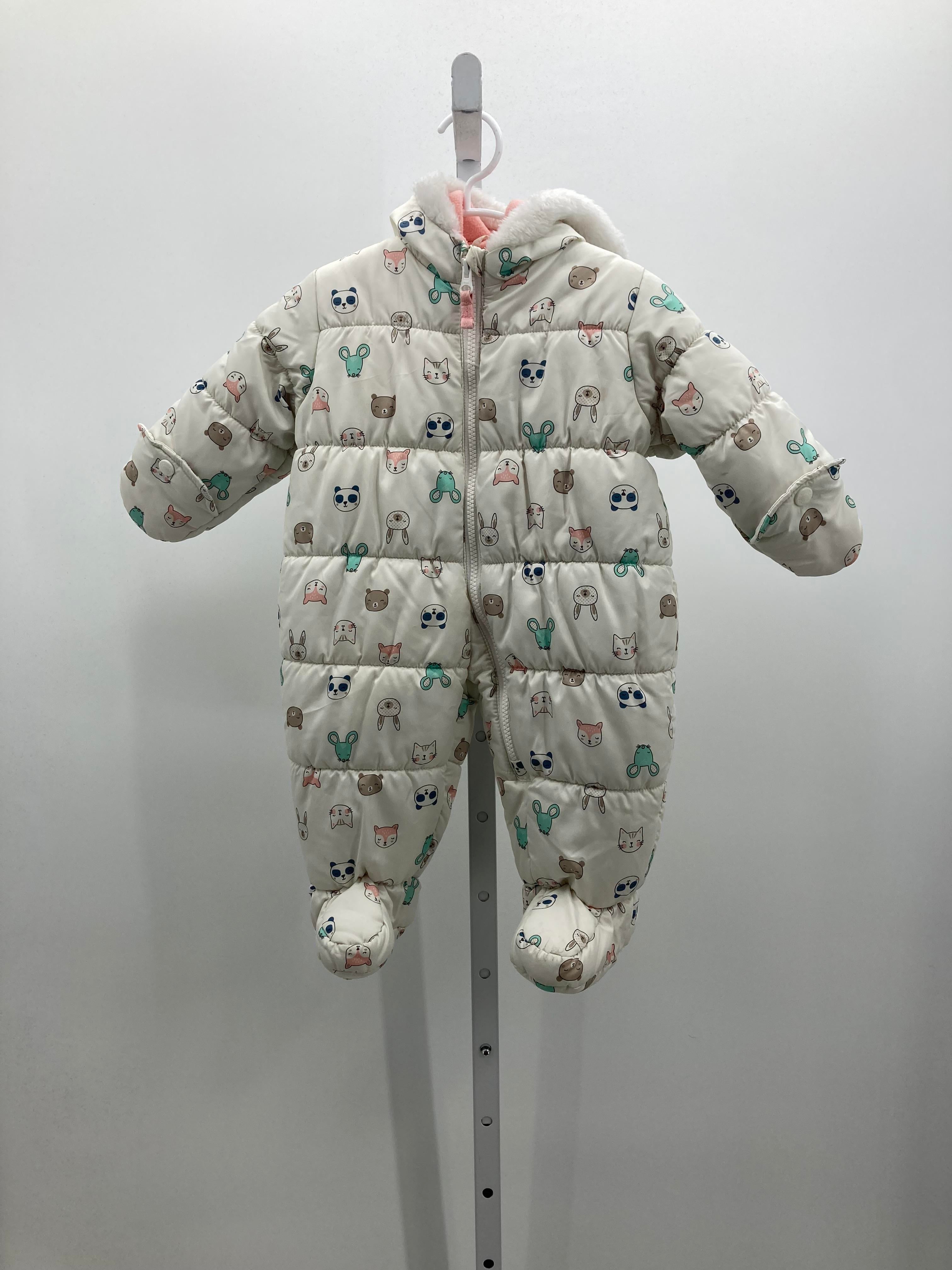 Carters Size 6-9 mon Girls Snow Suit