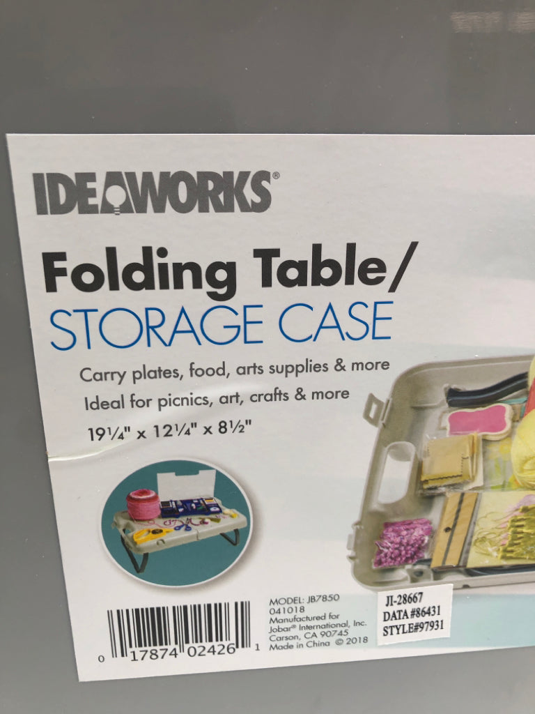 NWT FOLDING TABLE STORAGE CASE.