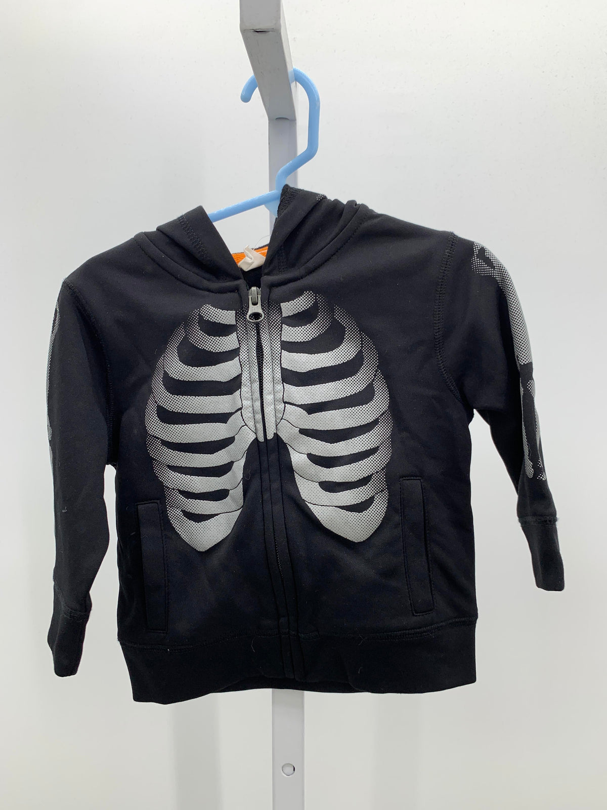 GREY SKELETON SWEAT JACKET
