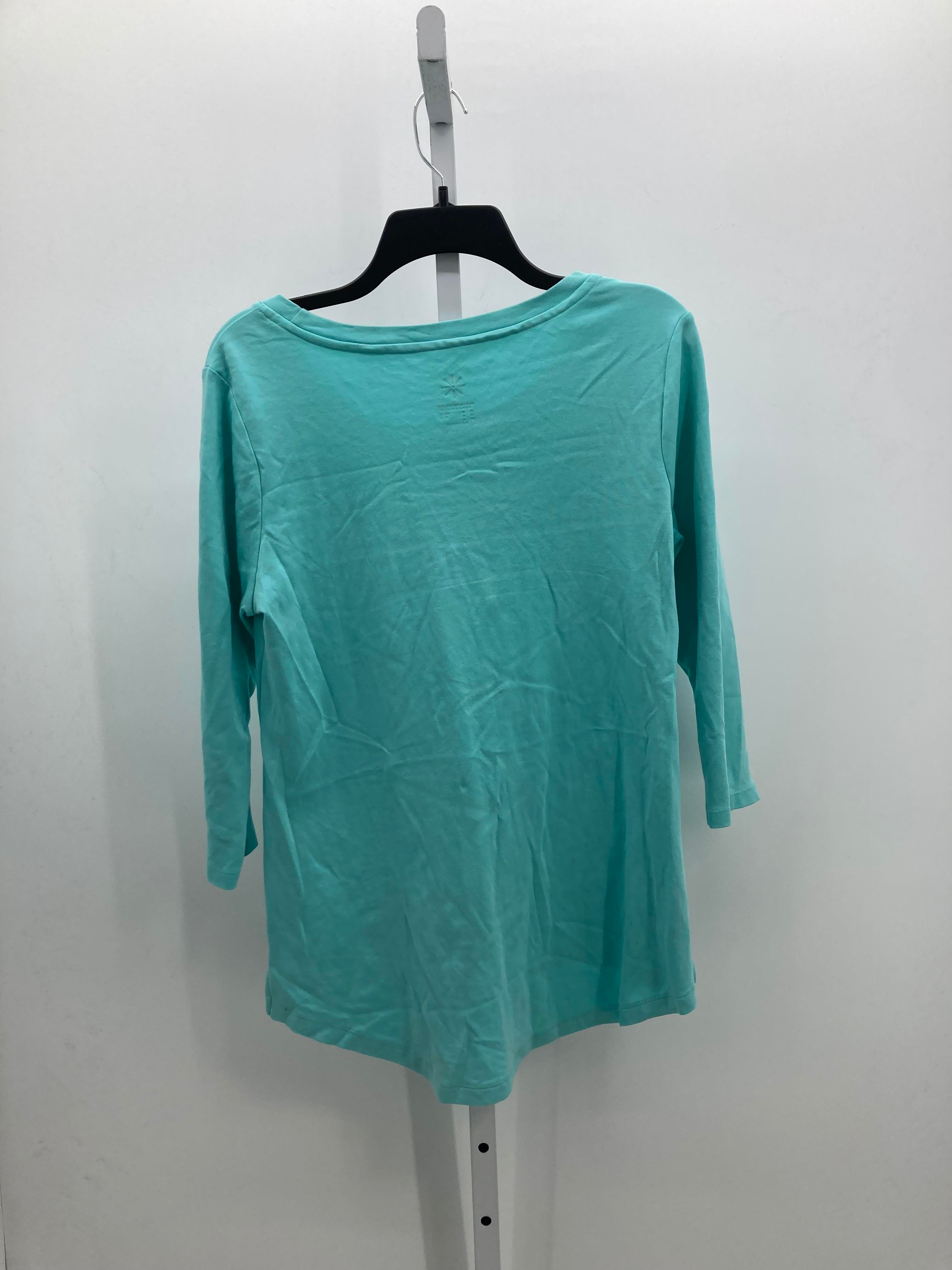Isaac Mizrahi Size Medium Misses 3/4 Sleeve Shirt