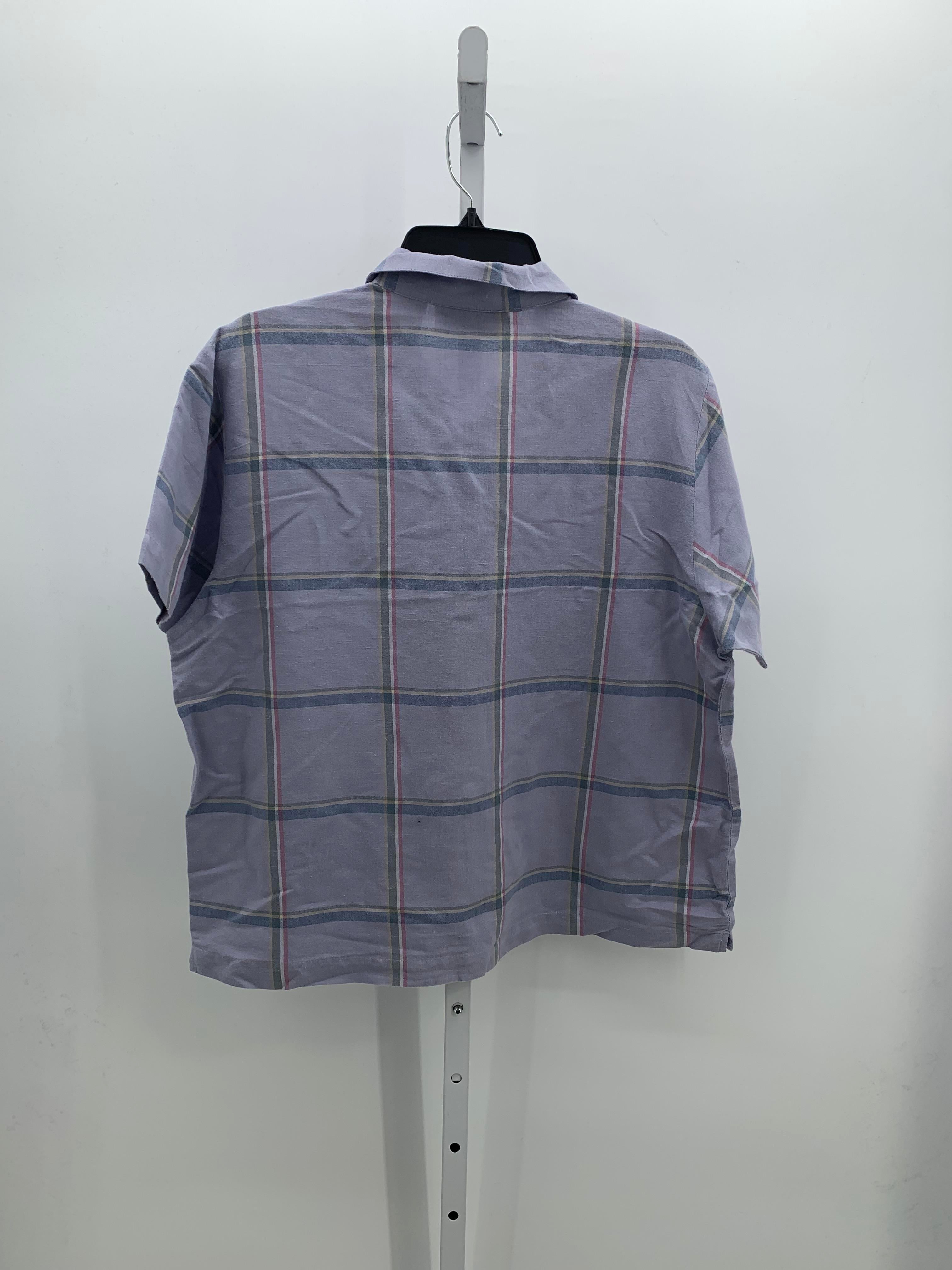 Lemon Grass Size Large Misses Short Sleeve Shirt