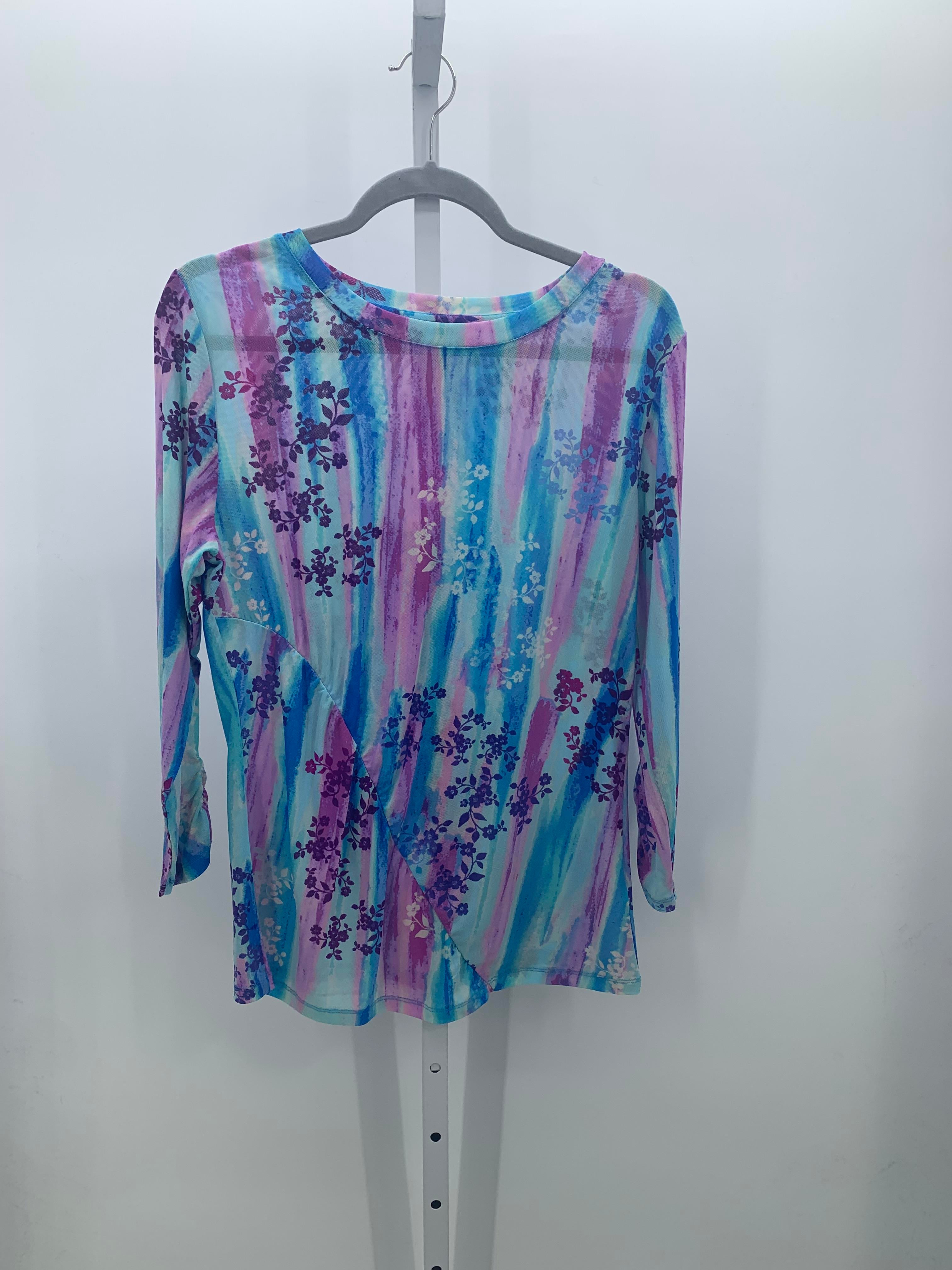 Logitech Size Large Misses 3/4 Sleeve Shirt