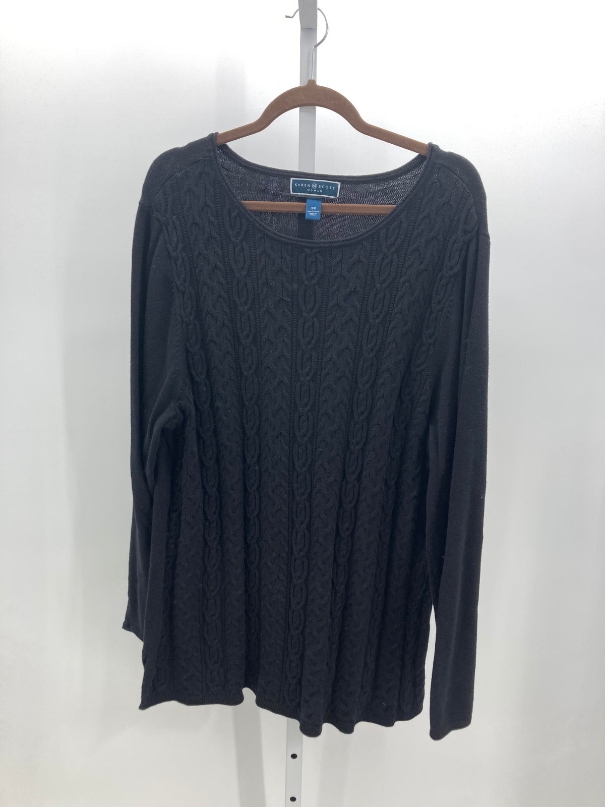 Karen Scott Size 3X Womens Long Slv Sweater