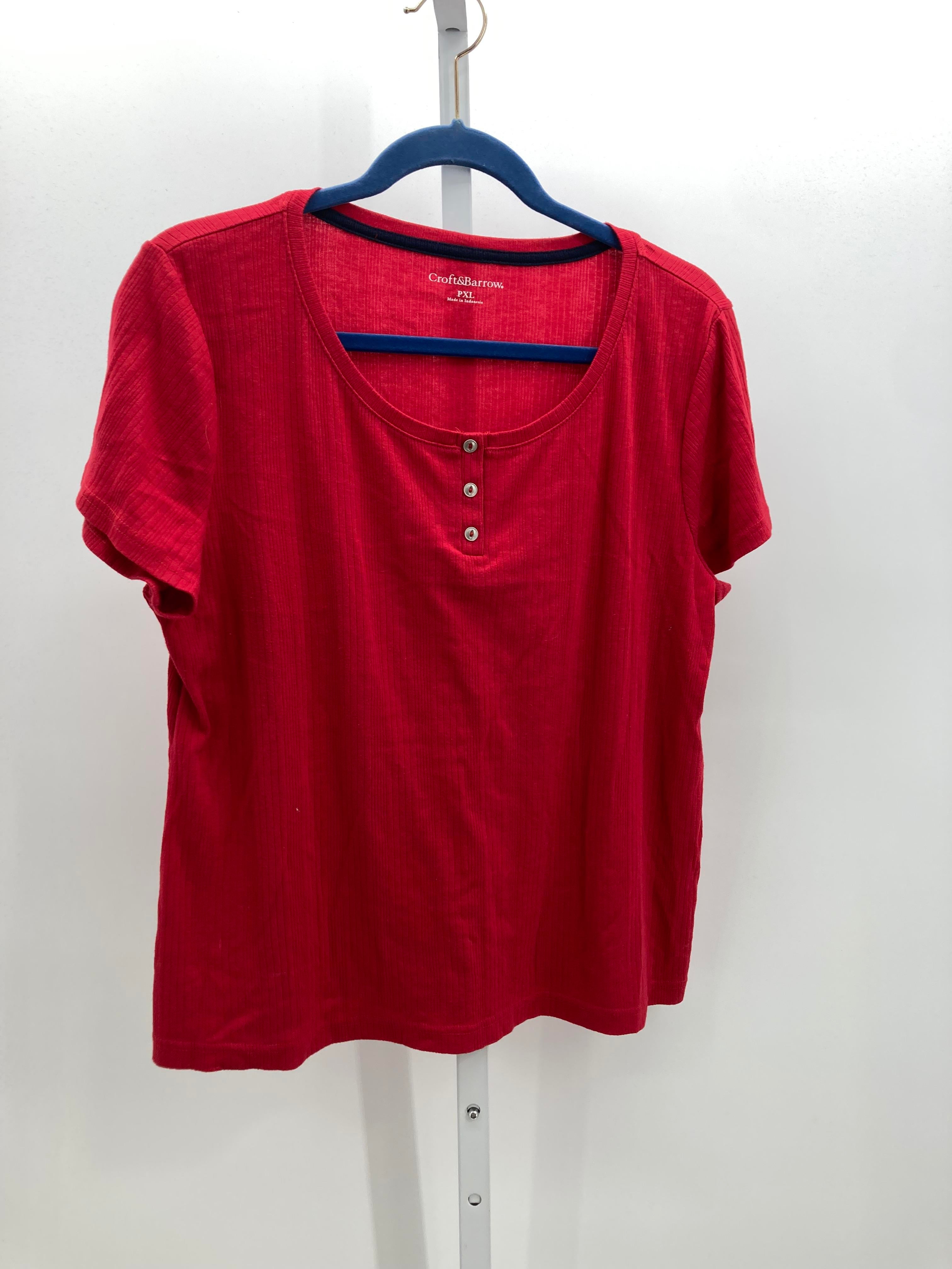 Croft & Barrow Size X Large Petite Petite Short Sleeve Shirt