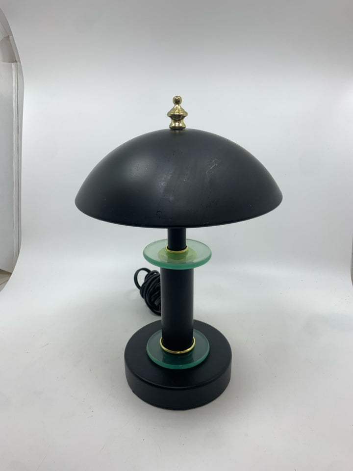 SMALL BLACK TOUCH LAMP.