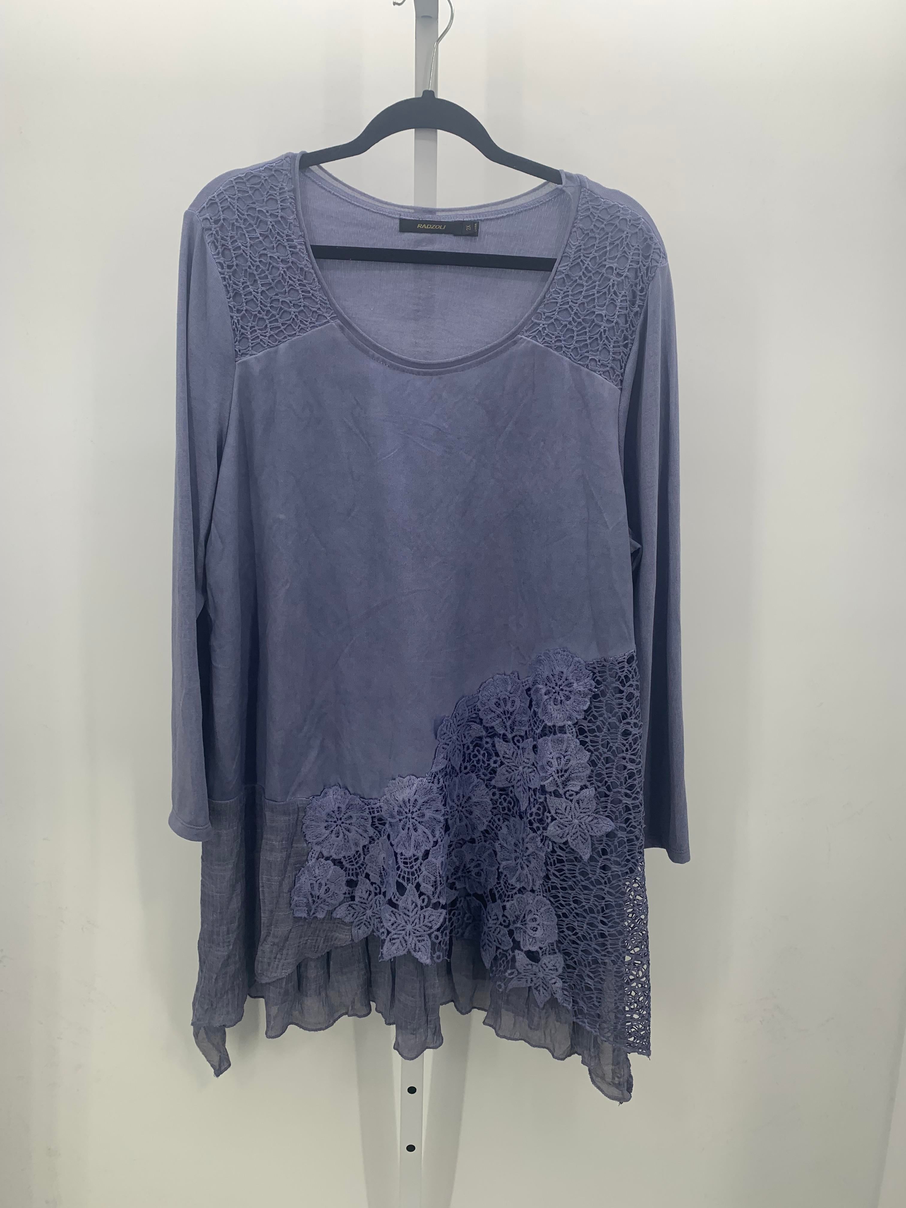 Size 2X Womens Long Sleeve Shirt