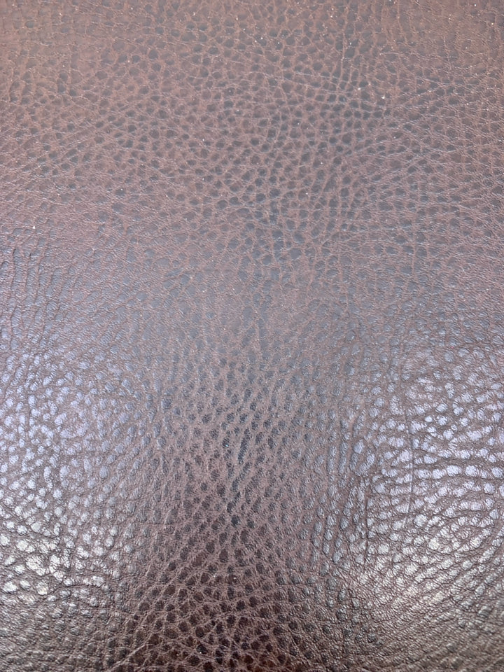 FAUX LEATHER TRAY W/ HANDLES.