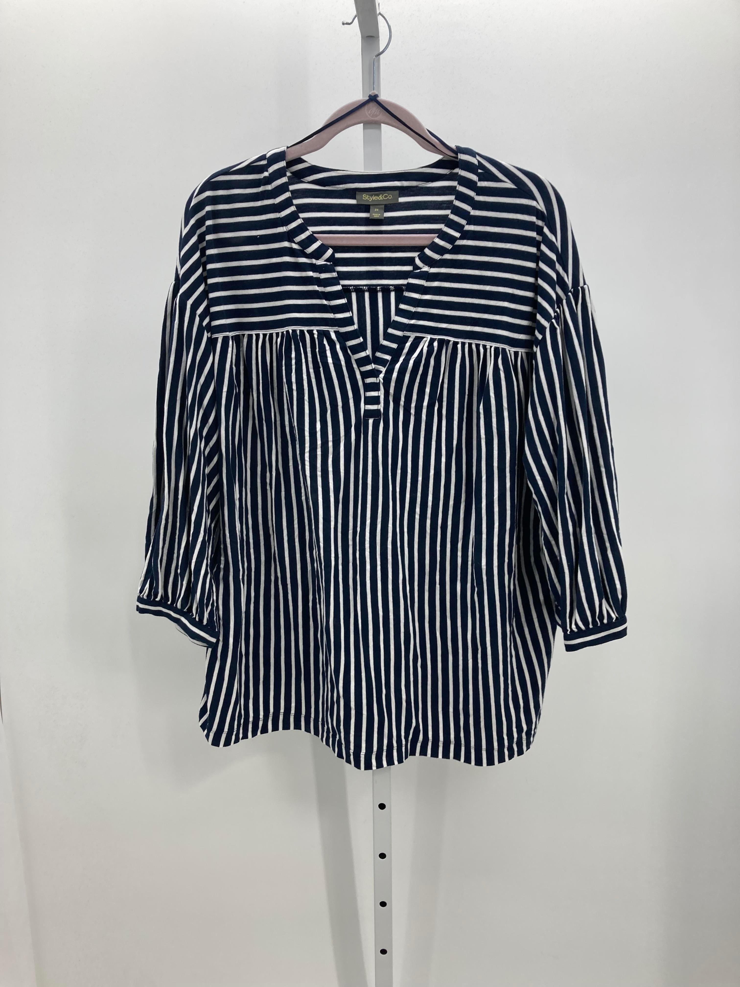 Style & Co. Size 2X Womens 3/4 Sleeve Shirt