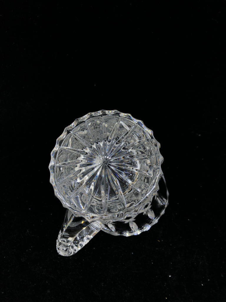 HEAVY CUT CRYSTAL PITCHER.
