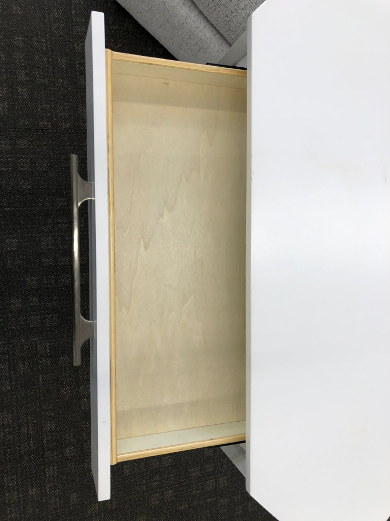 WHITE CORNER DESK.