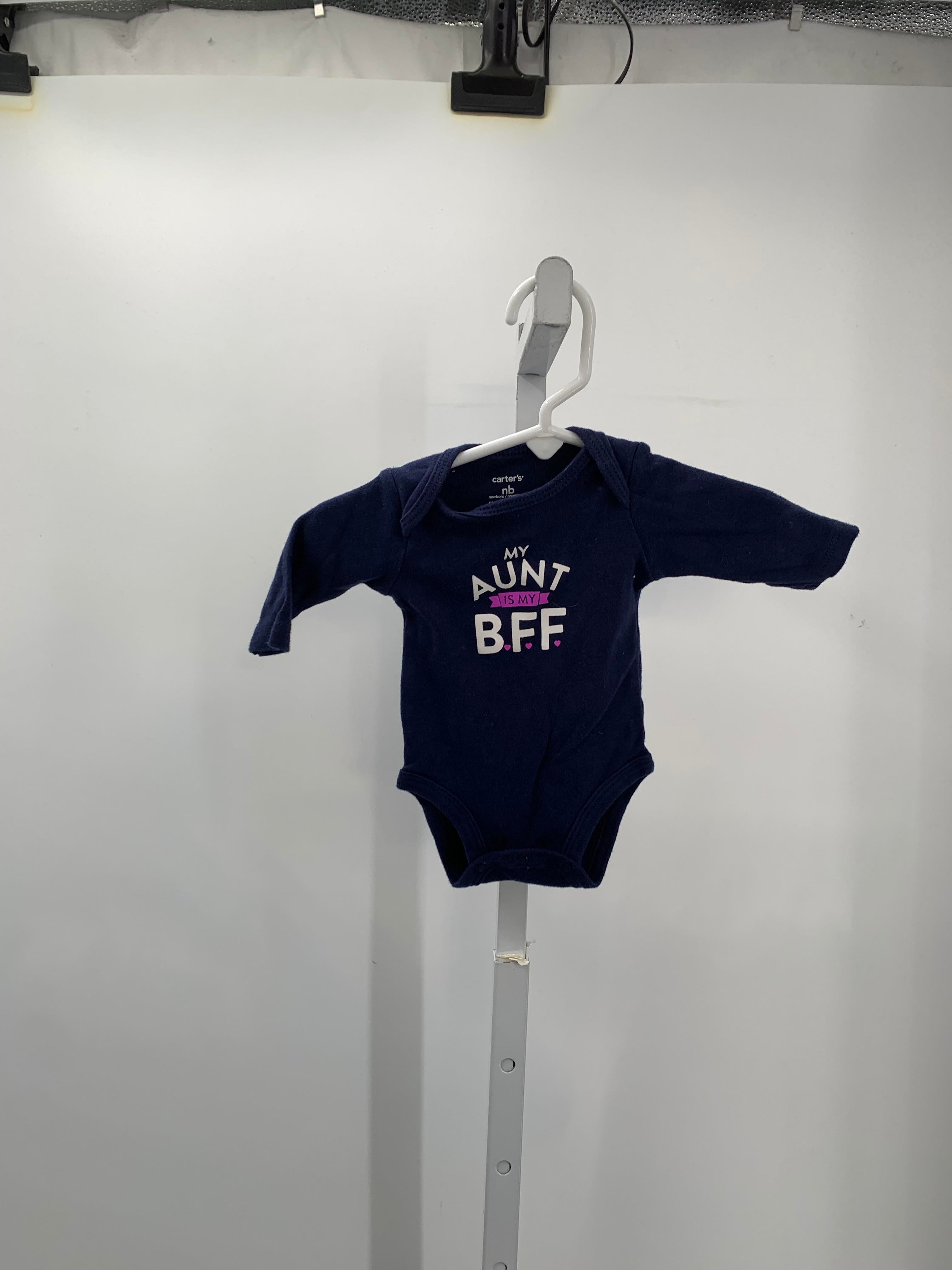 Carters Size Newborn Girls Long Sleeve Shirt