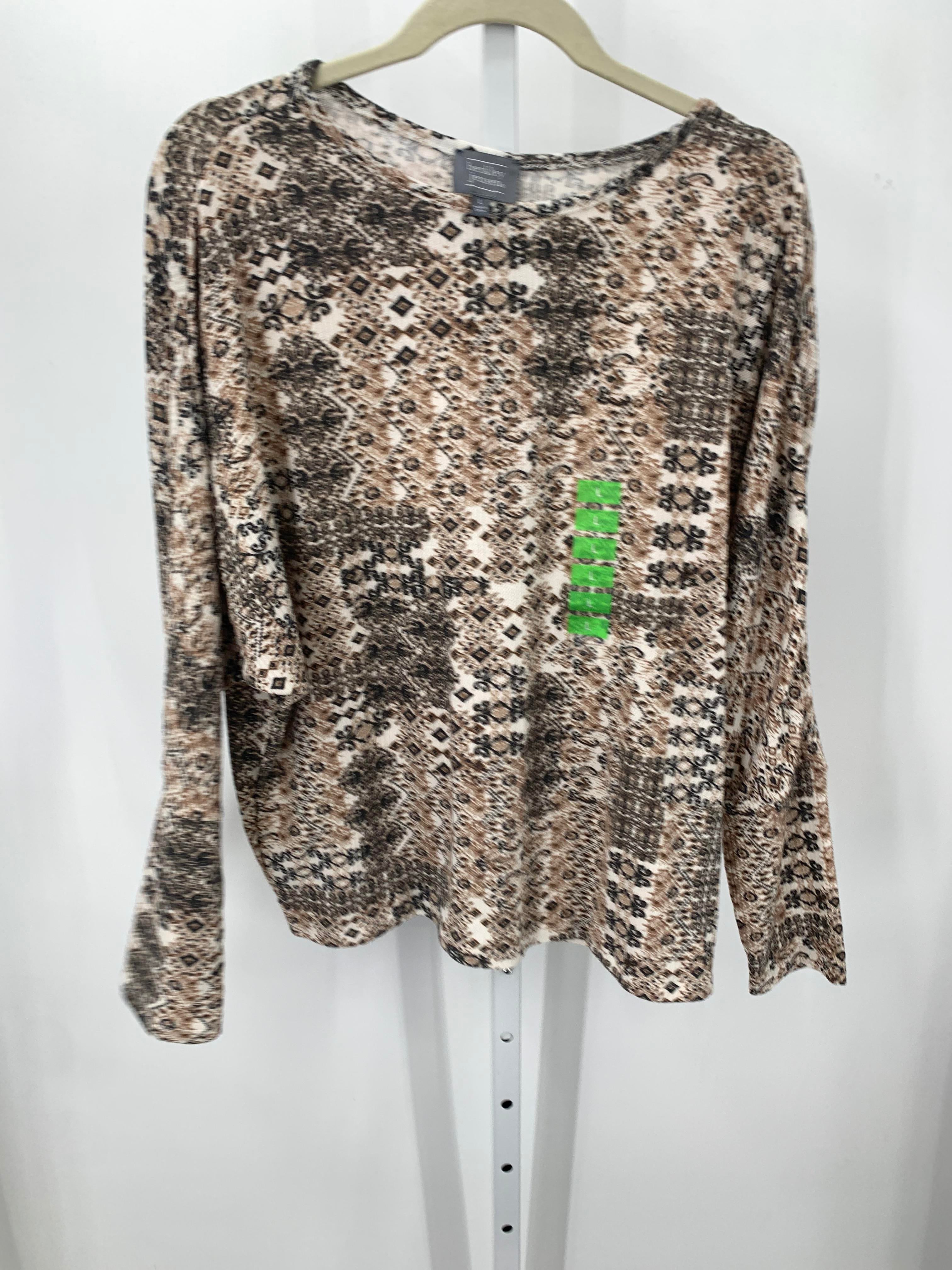 Berkley Jensen Size Large Misses Long Sleeve Shirt