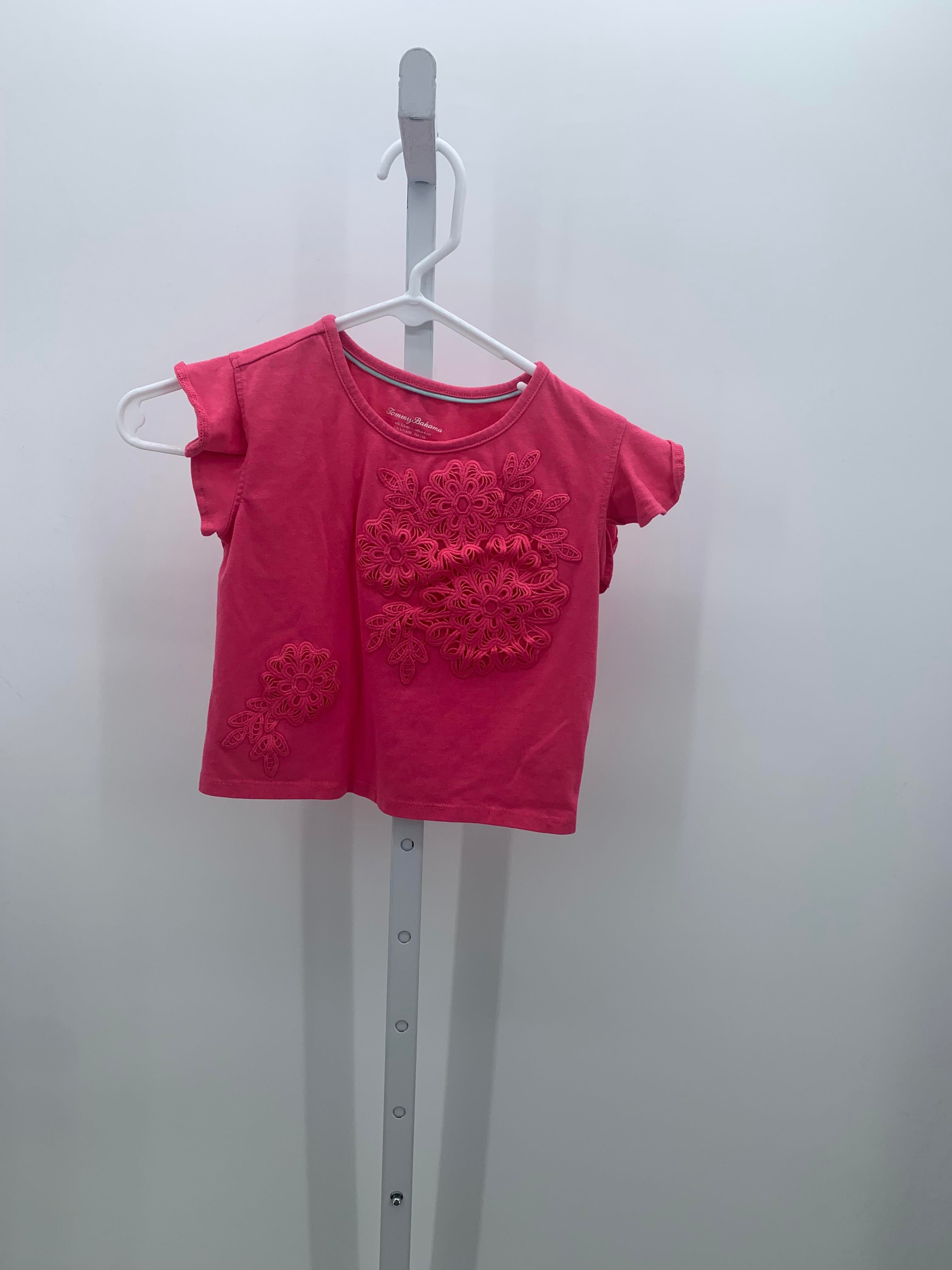 Tommy Bahama Size 5-6 Girls Short Sleeve Shirt