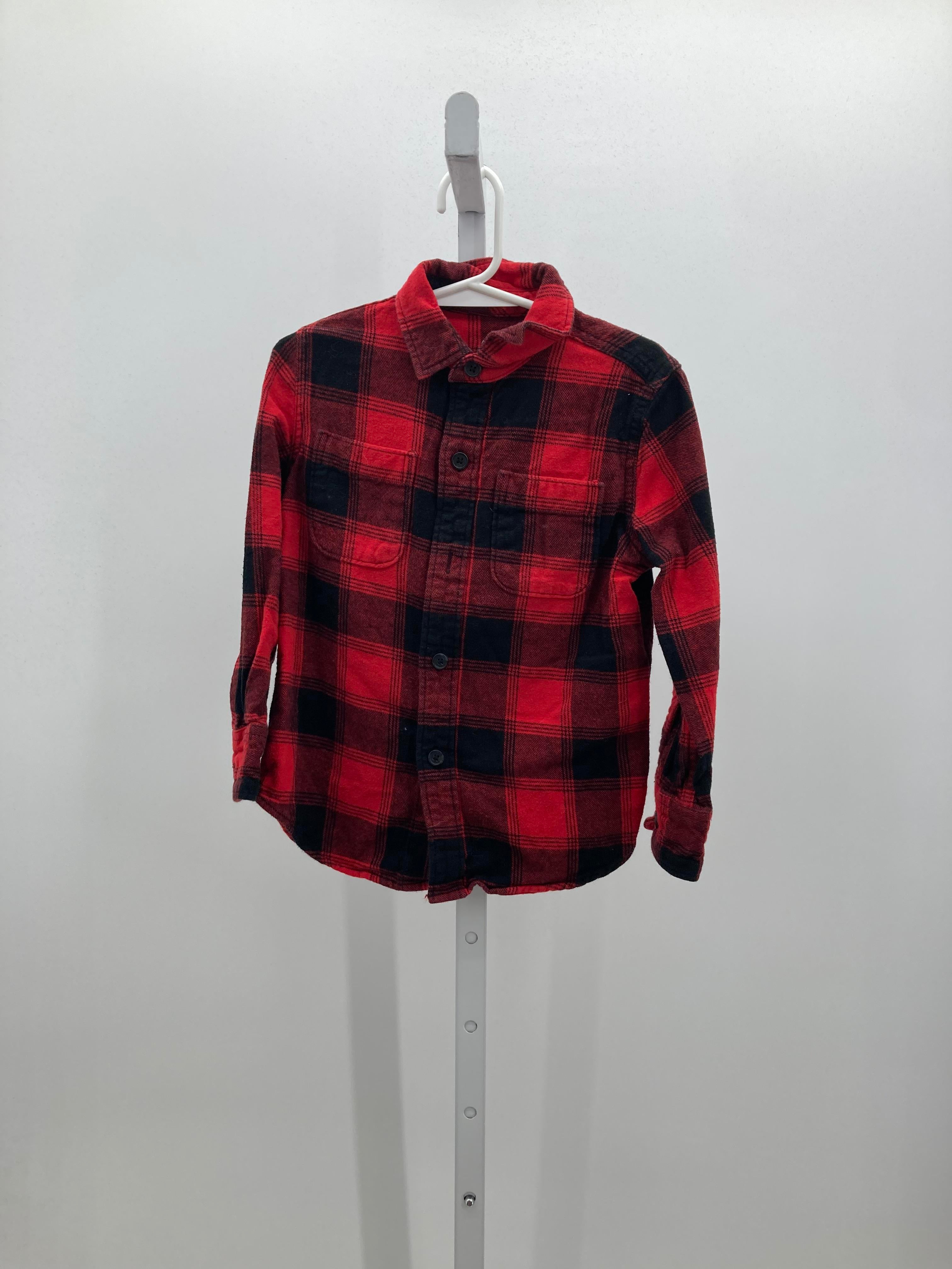 BLACK PLAID BTN DOWN