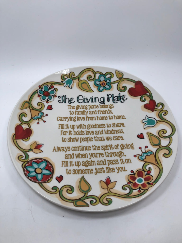 THE GIVING PLATE.