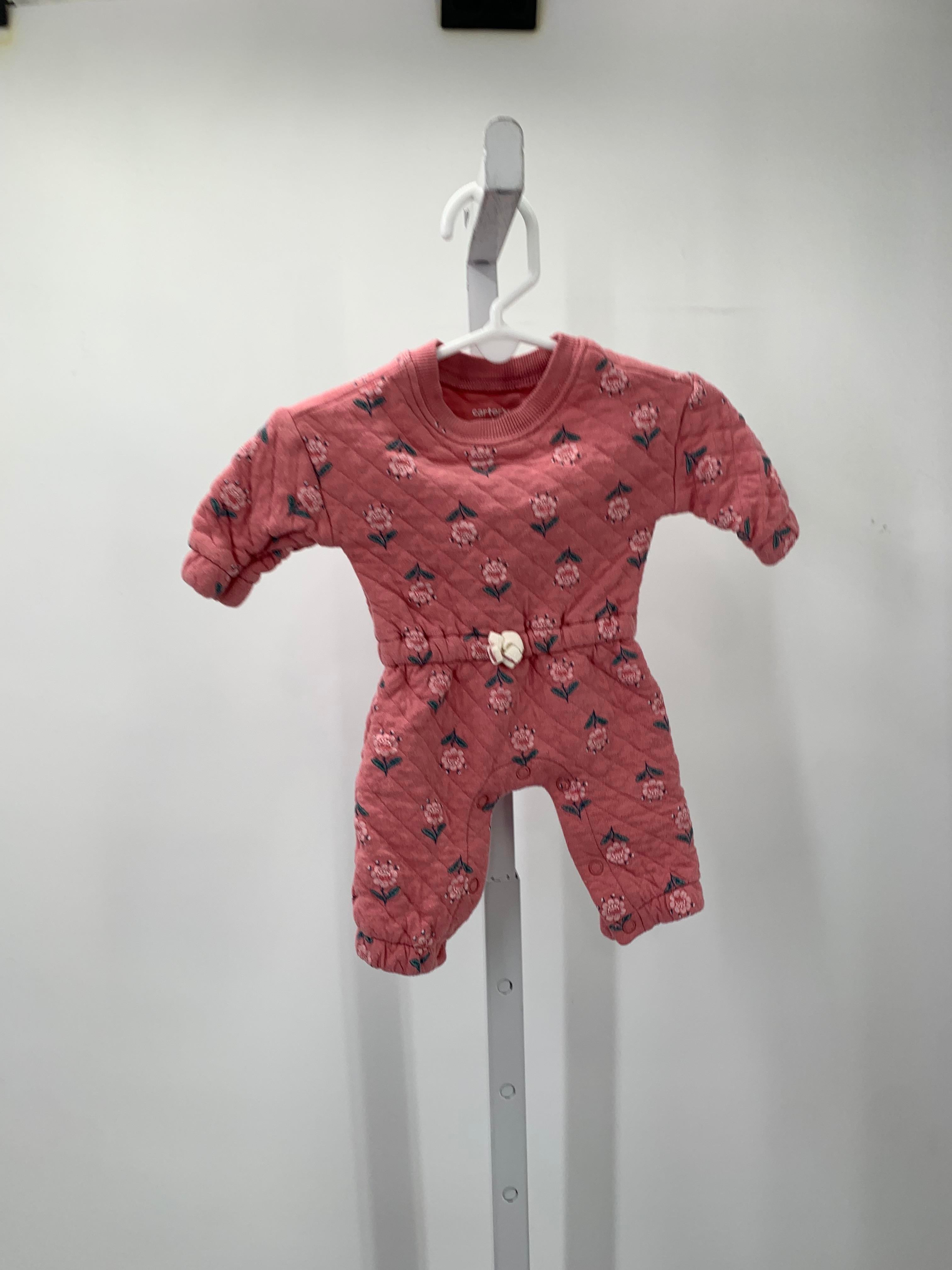 Carters Size Newborn Girls Long Slv. Romper