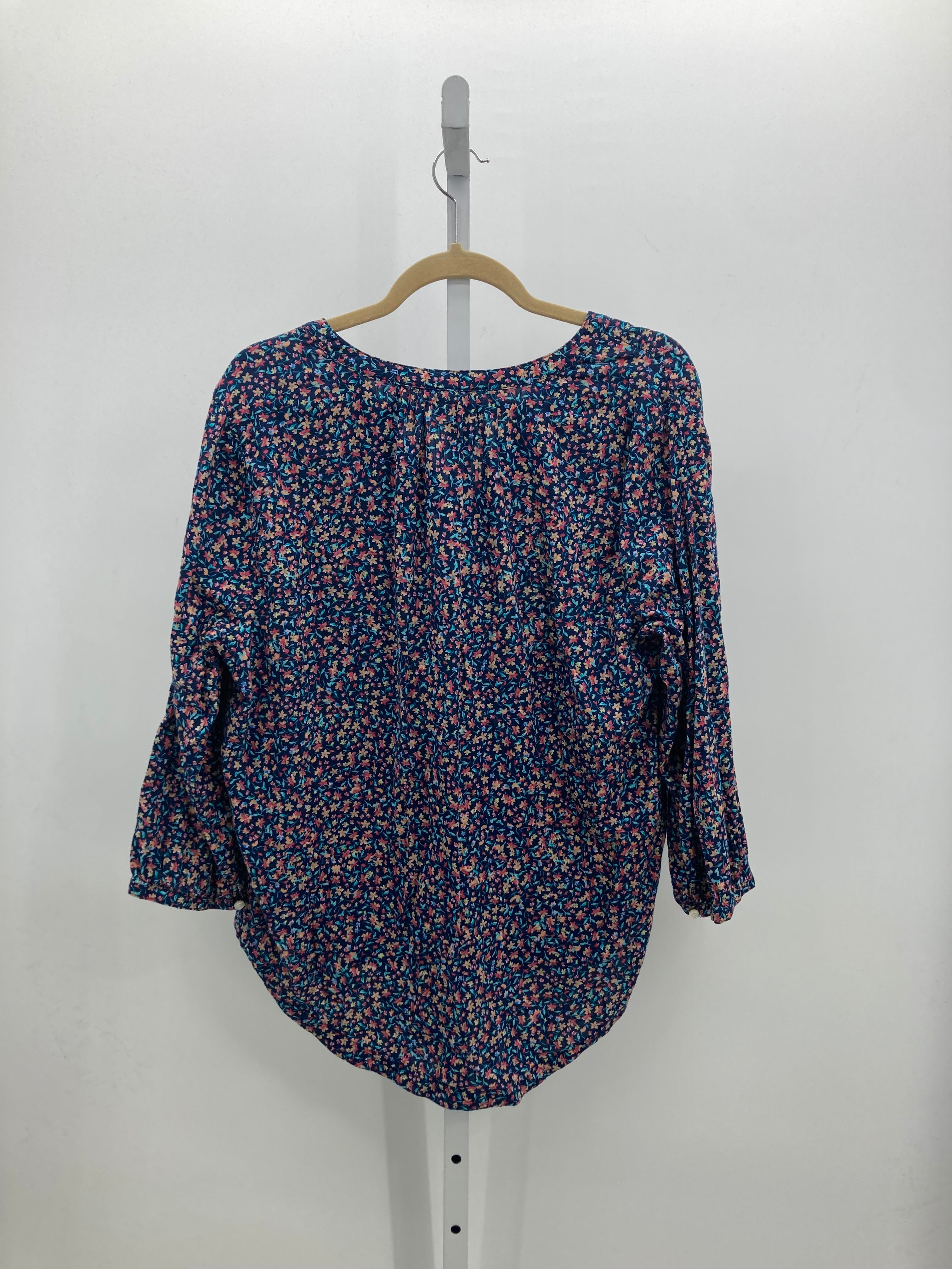 St. Johns Bay Size Large Misses 3/4 Sleeve Shirt