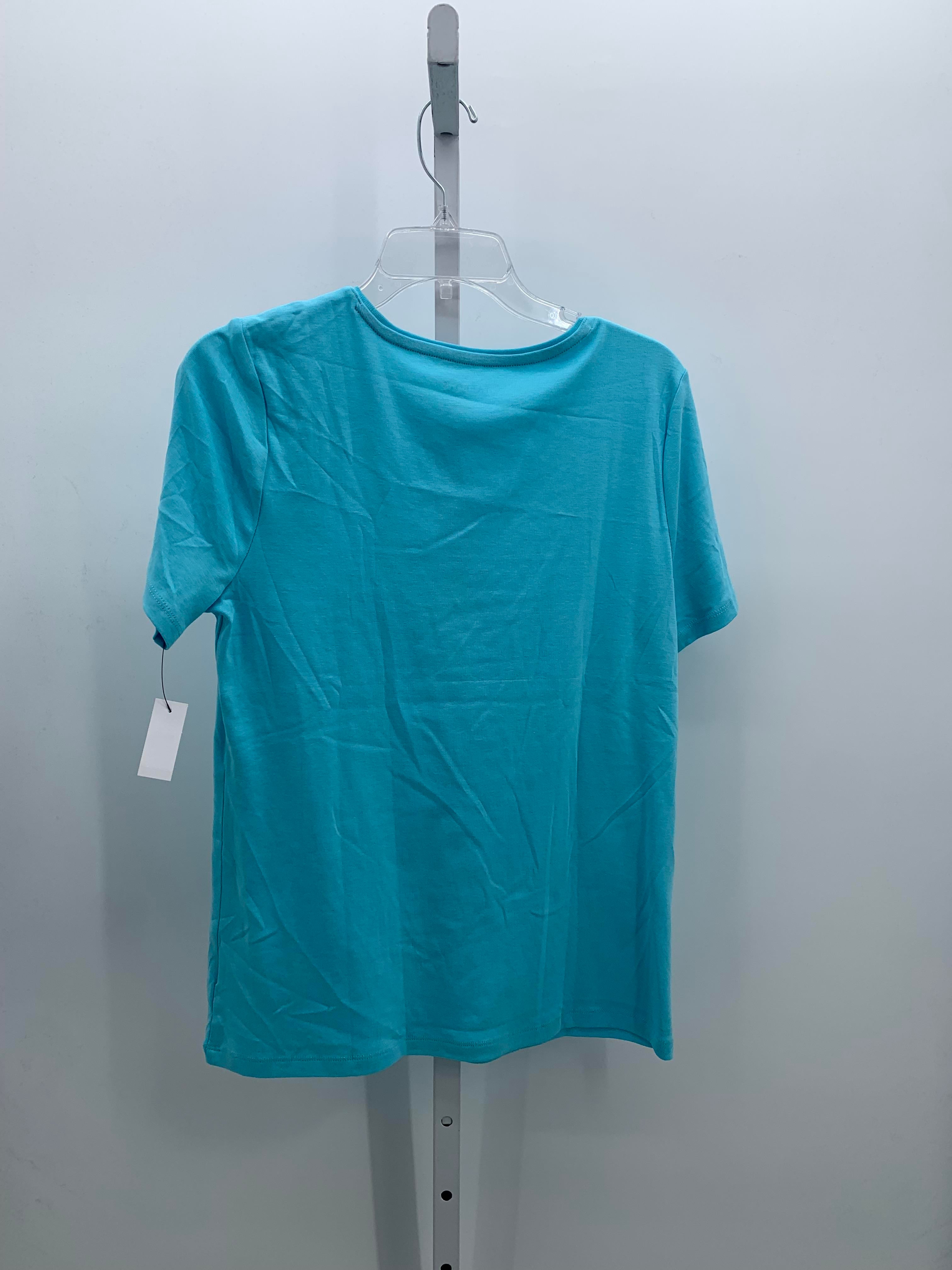 Talbots Size Large Misses Short Sleeve Shirt