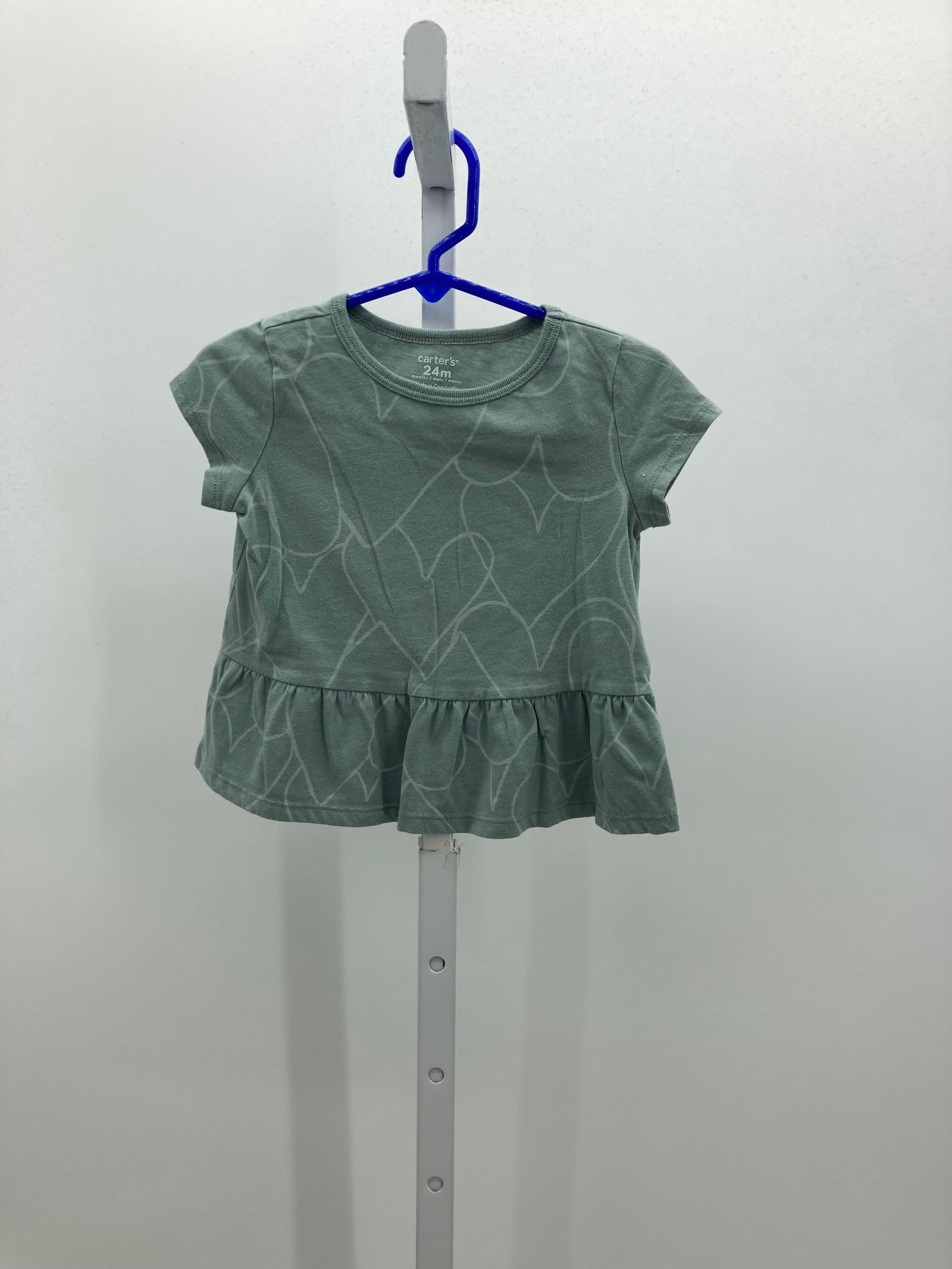 Carters Size 24 Months Girls Short Sleeve Shirt