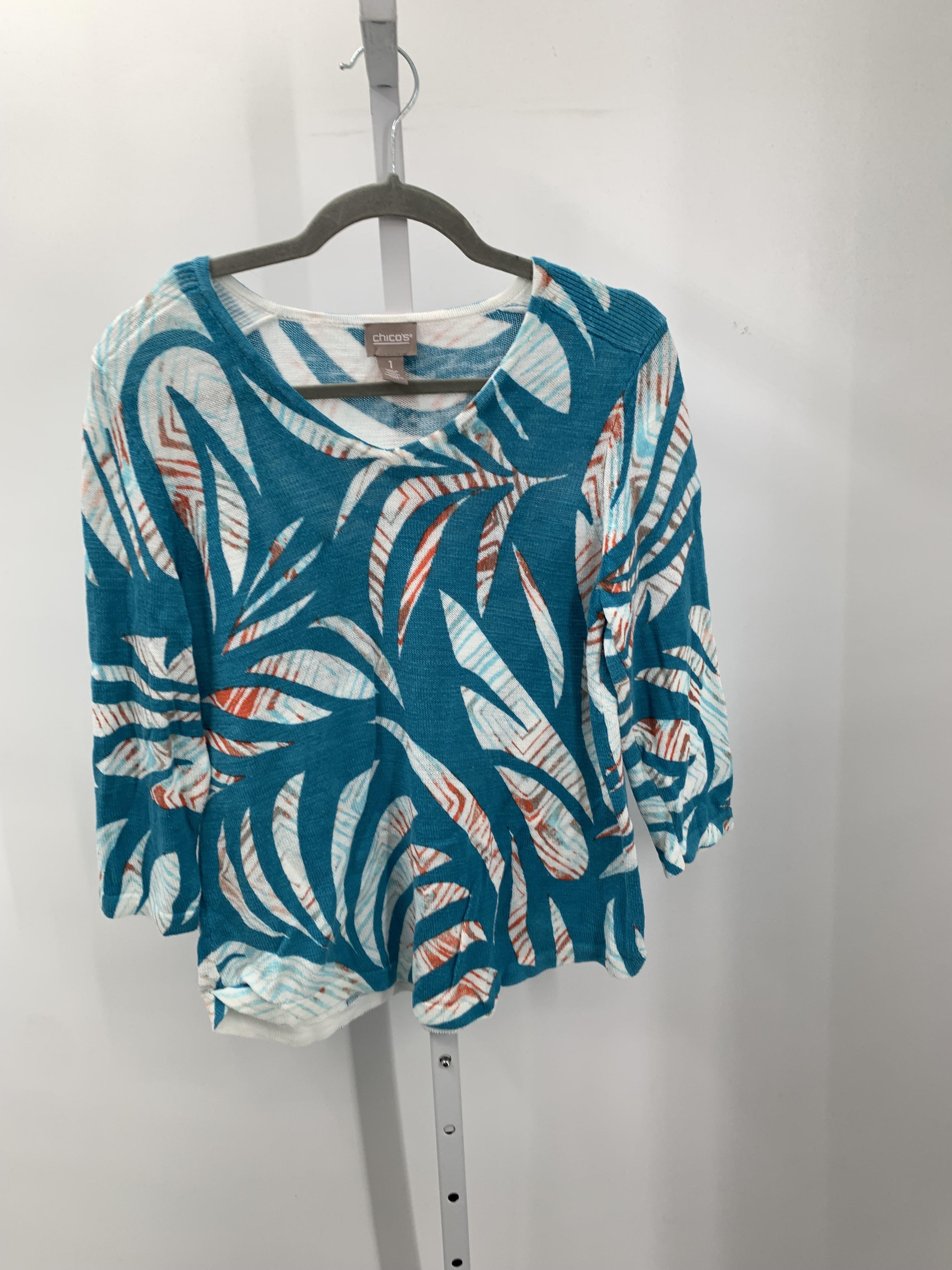 Chico's Size Small Misses 3/4 Sleeve Sweater