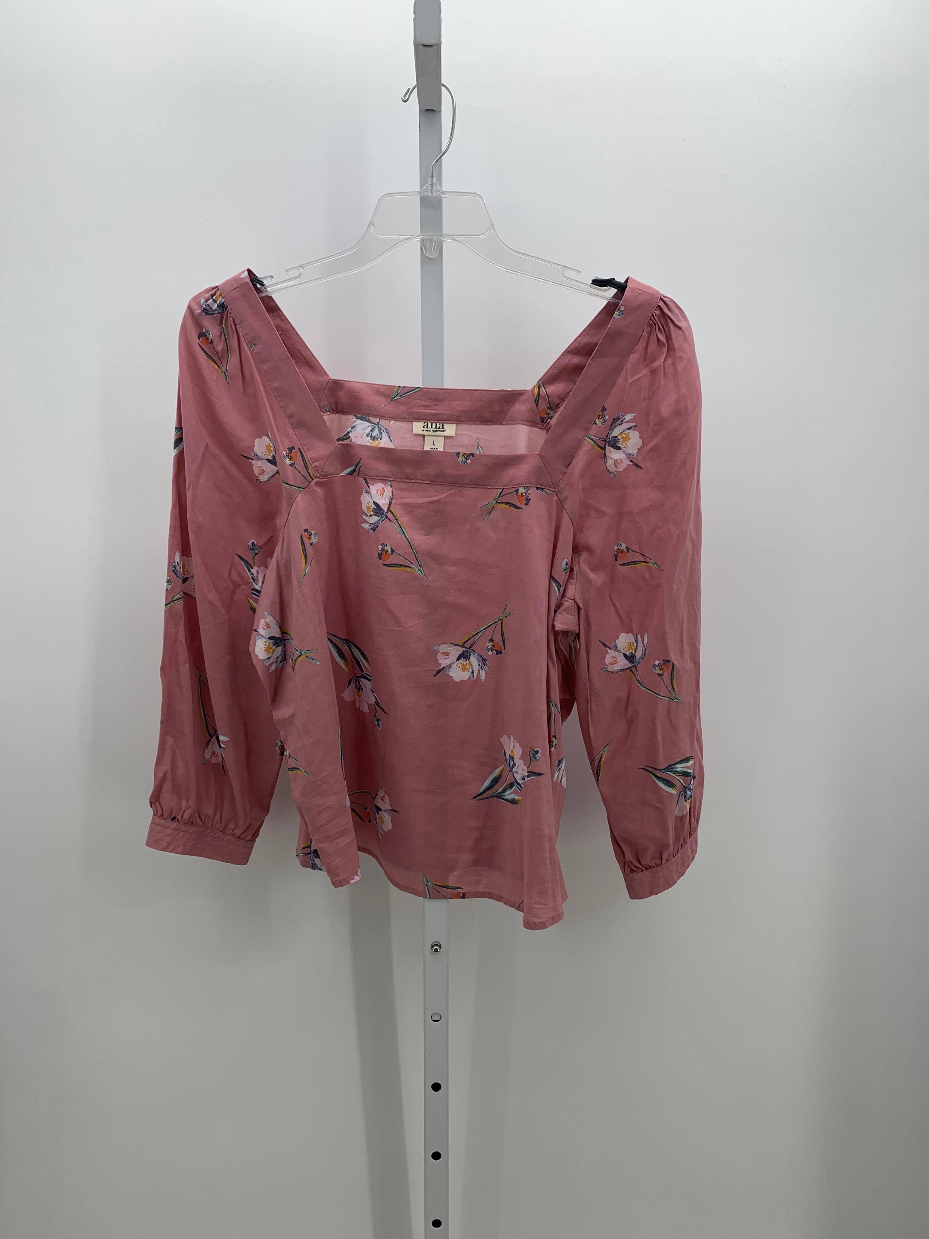 A.N.A. Size Large Misses Long Sleeve Shirt