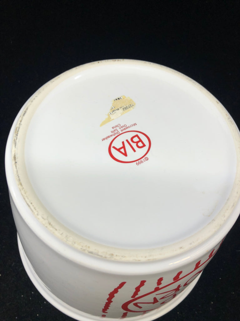 CERAMIC POPCORN BOWL.