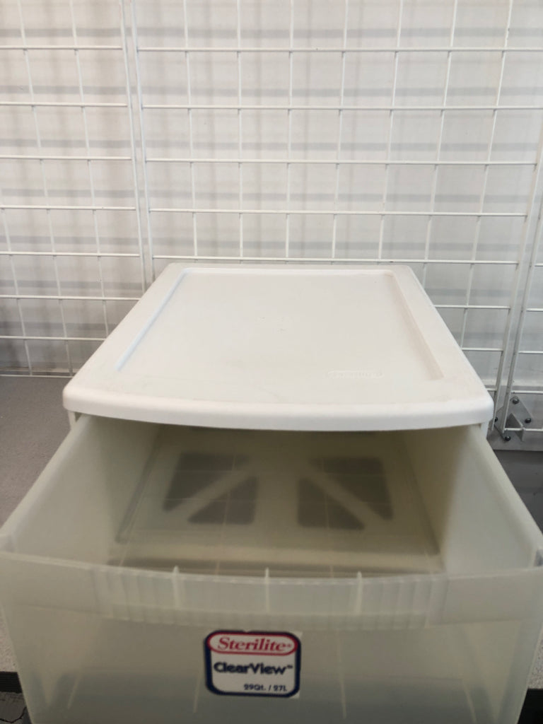 STERILITE CLEARVIEW STACKING DRAWER.