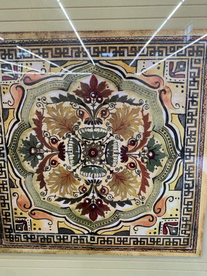 FRAMED ITALIAN TILE.