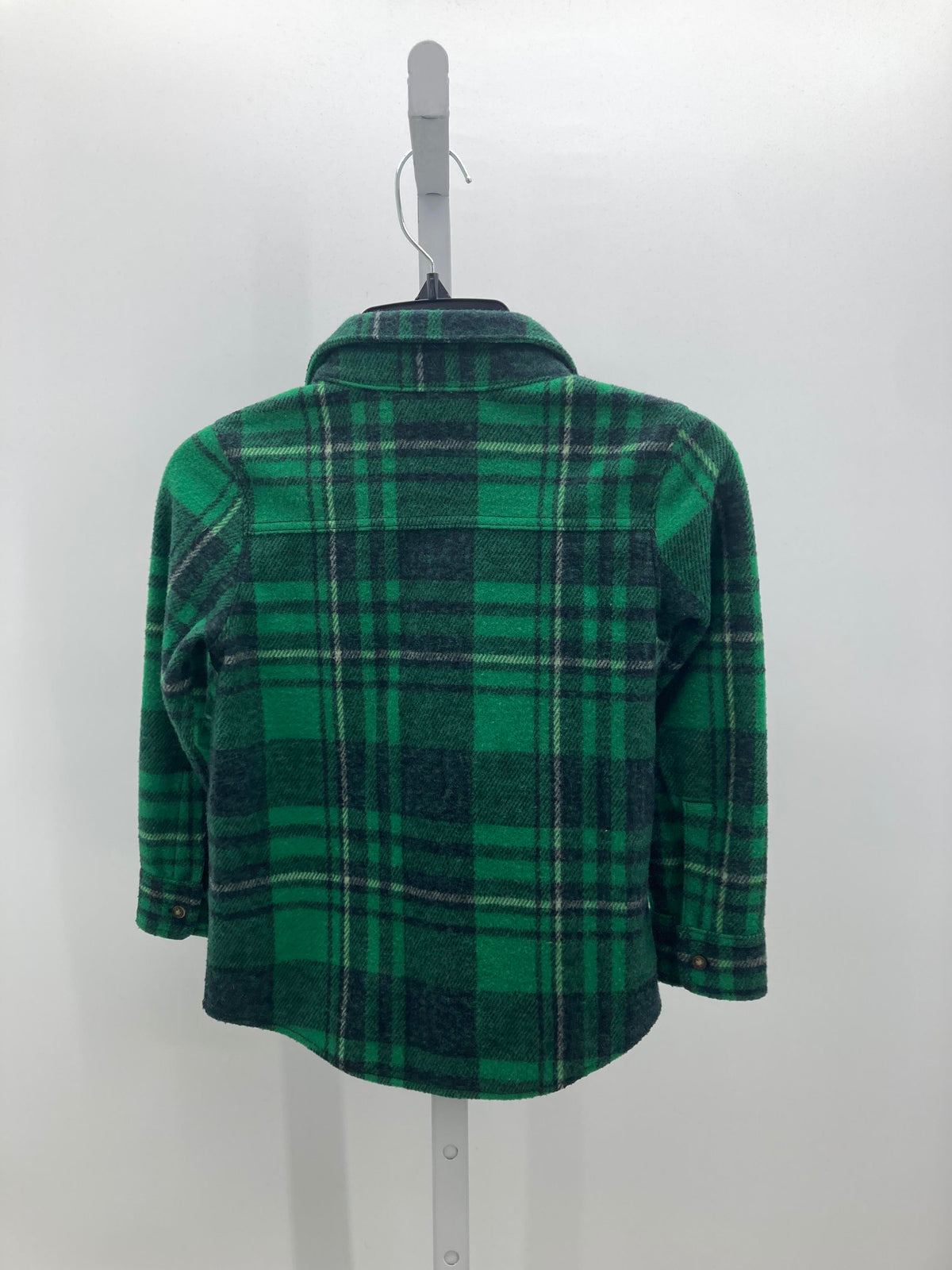 GREEN/ BLACK PLAID BUTTON DOWN