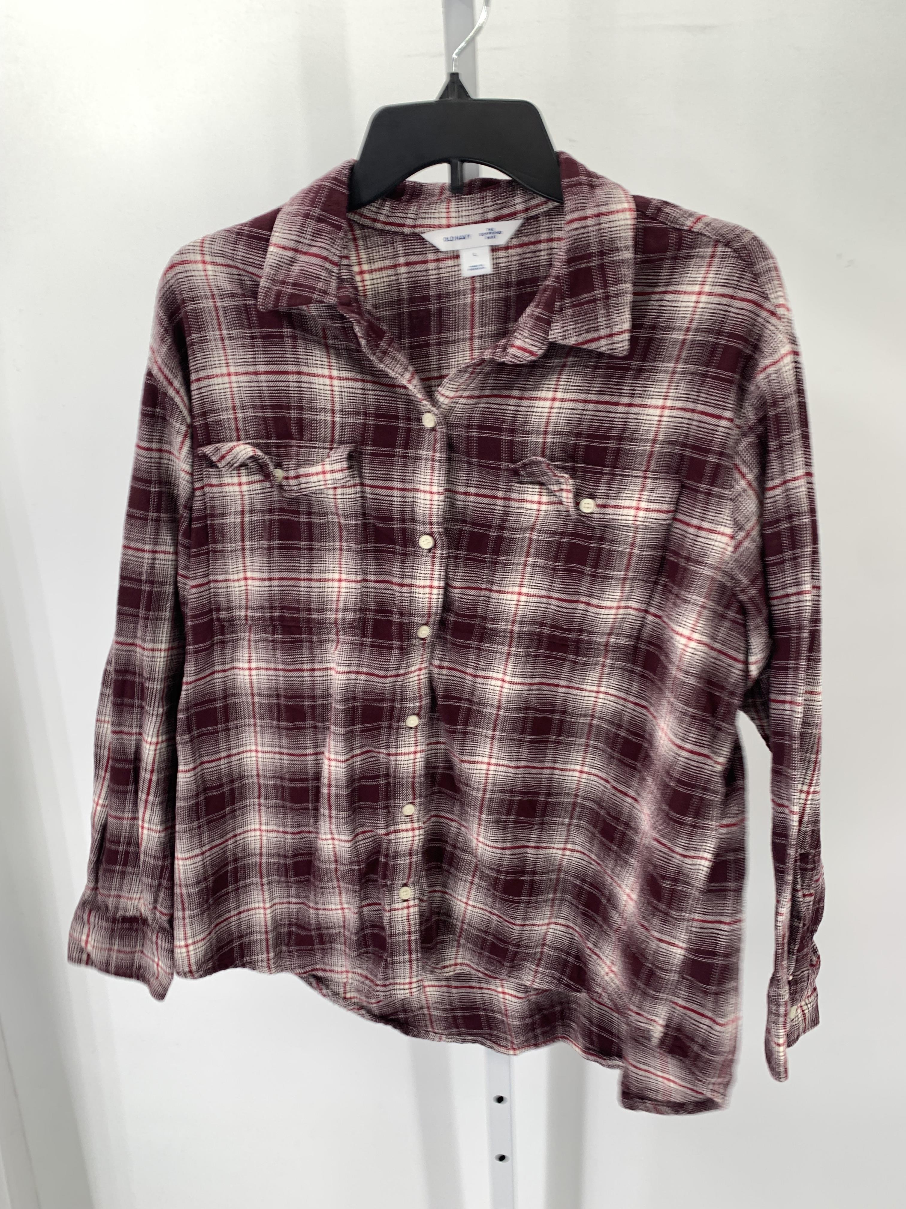 Old Navy Size Large Misses Long Sleeve Shirt