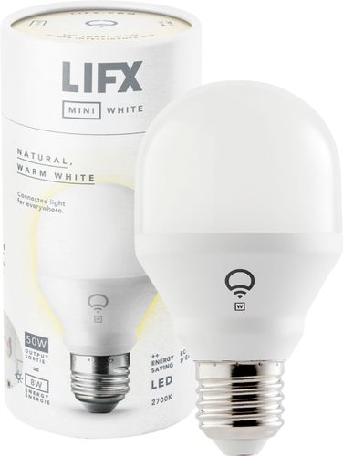 LIFX 50-Watt Equivalent A19 Mini Dimmable Smart Connected LED Light Bulb, White