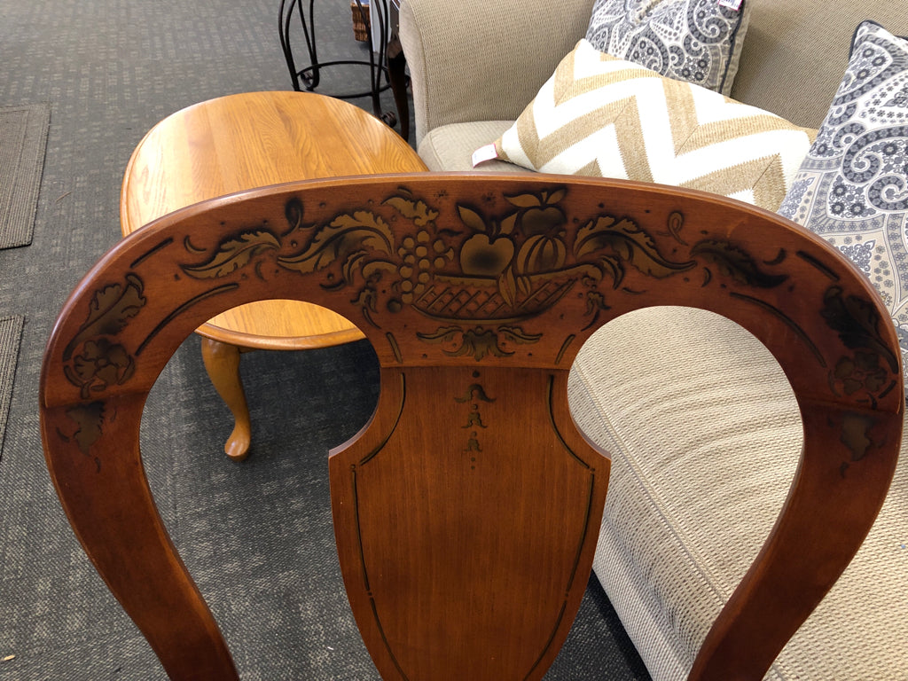 VTG SMALL WOOD ROCKING CHAIR.