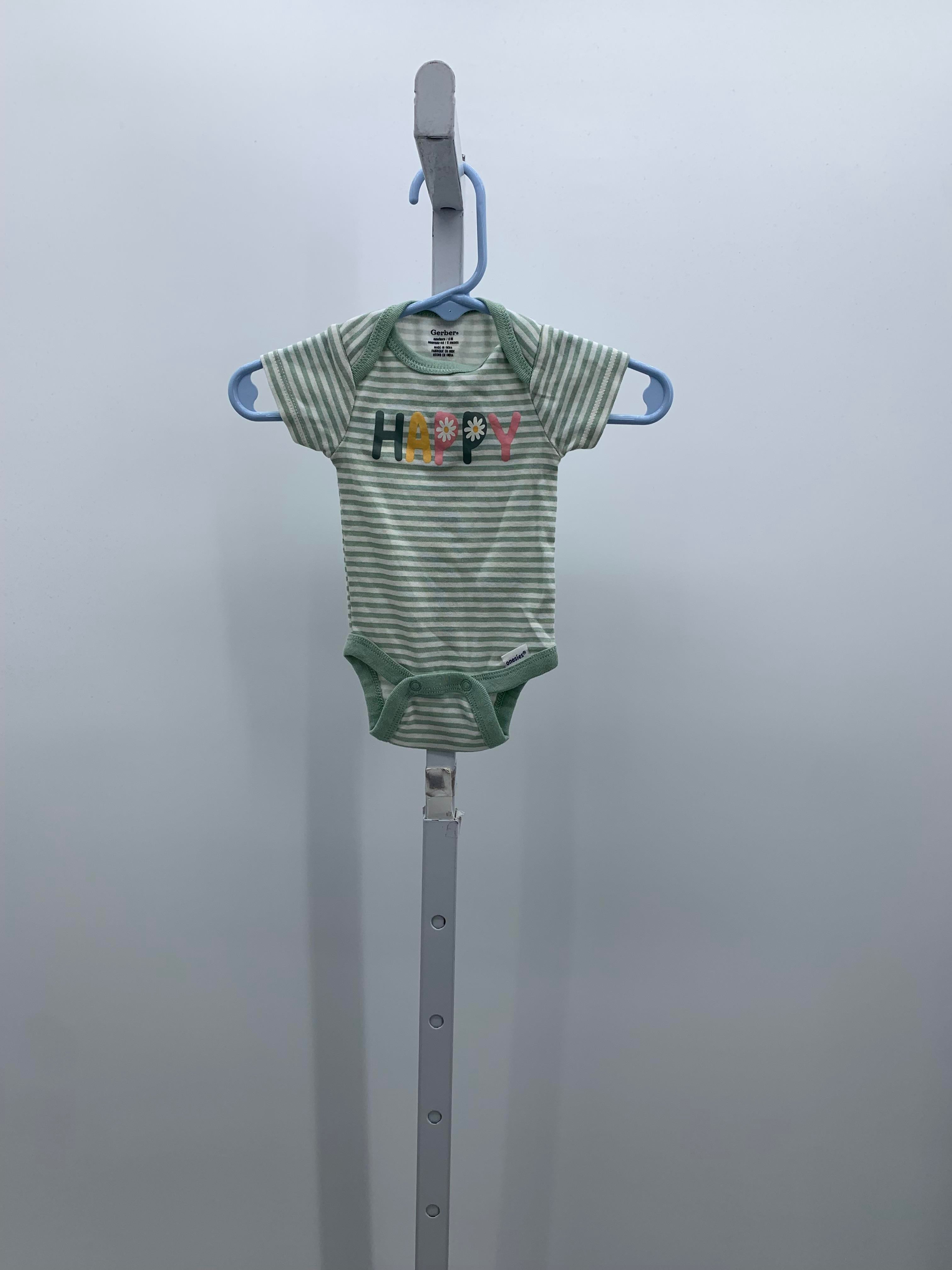 Gerber Size Newborn Girls Short Sleeve Shirt