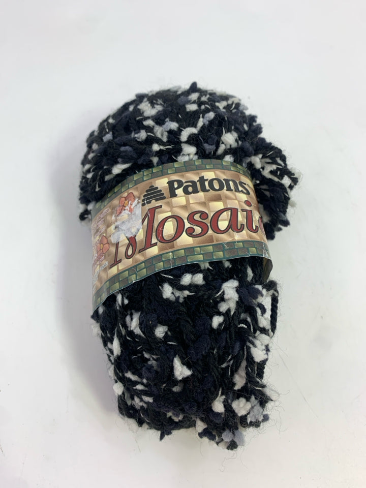 NEW BLACK/WHITE YARN.